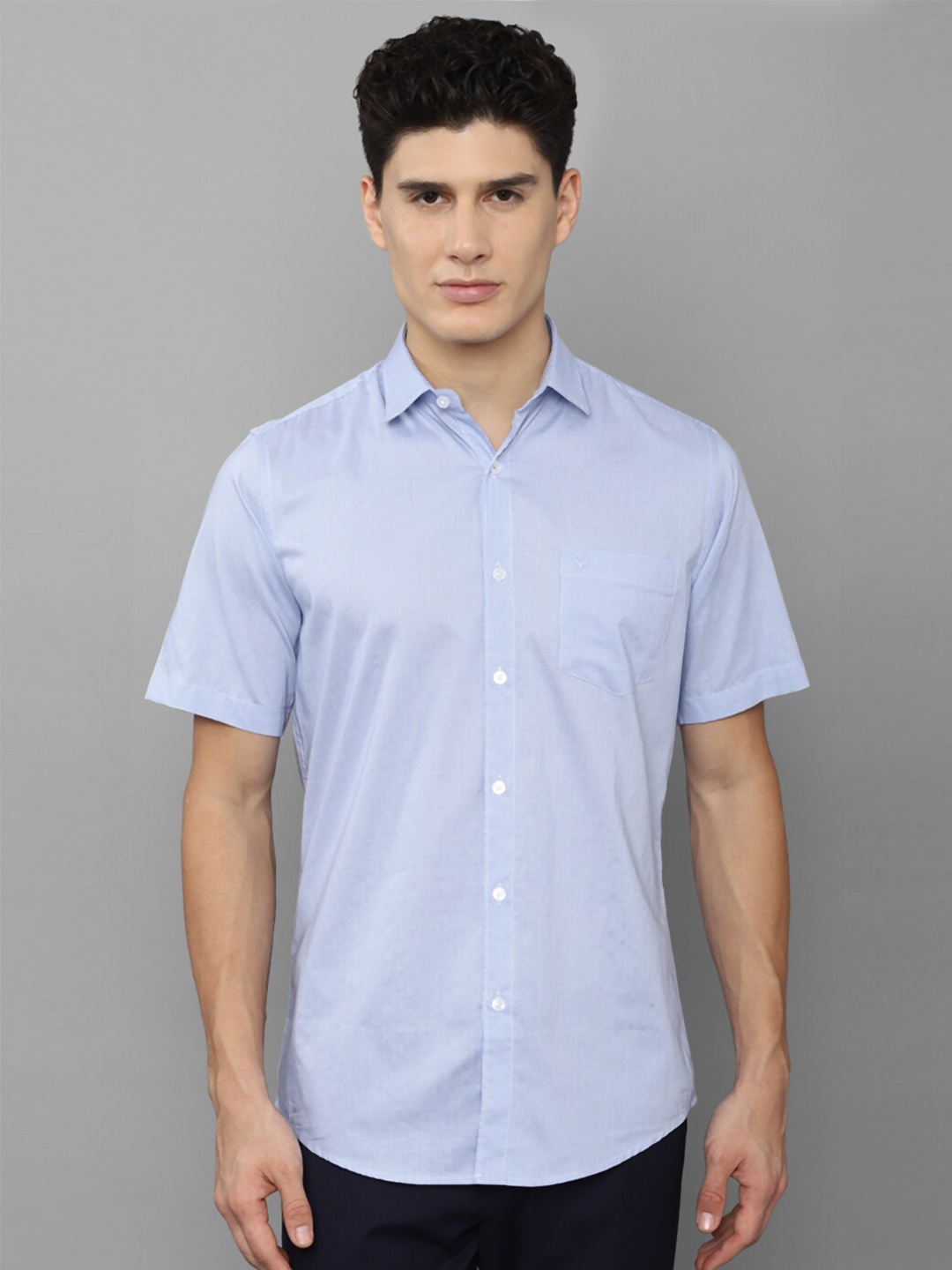 

Allen Solly Men Blue Slim Fit Pure Cotton Casual Shirt