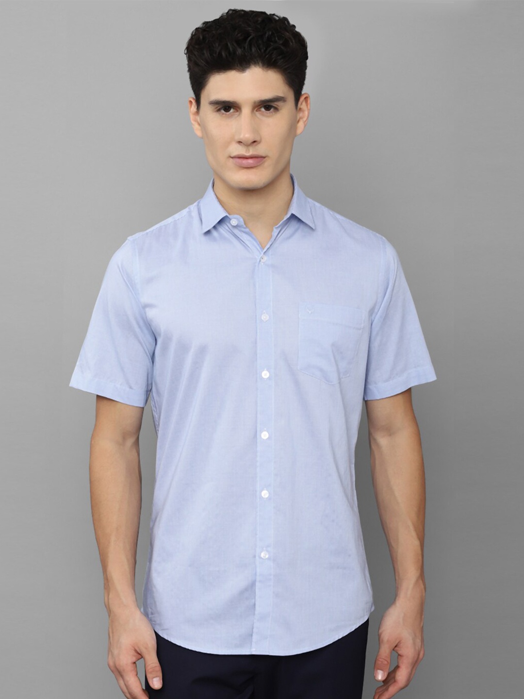 

Allen Solly Men Blue Slim Fit Cotton Casual Shirt