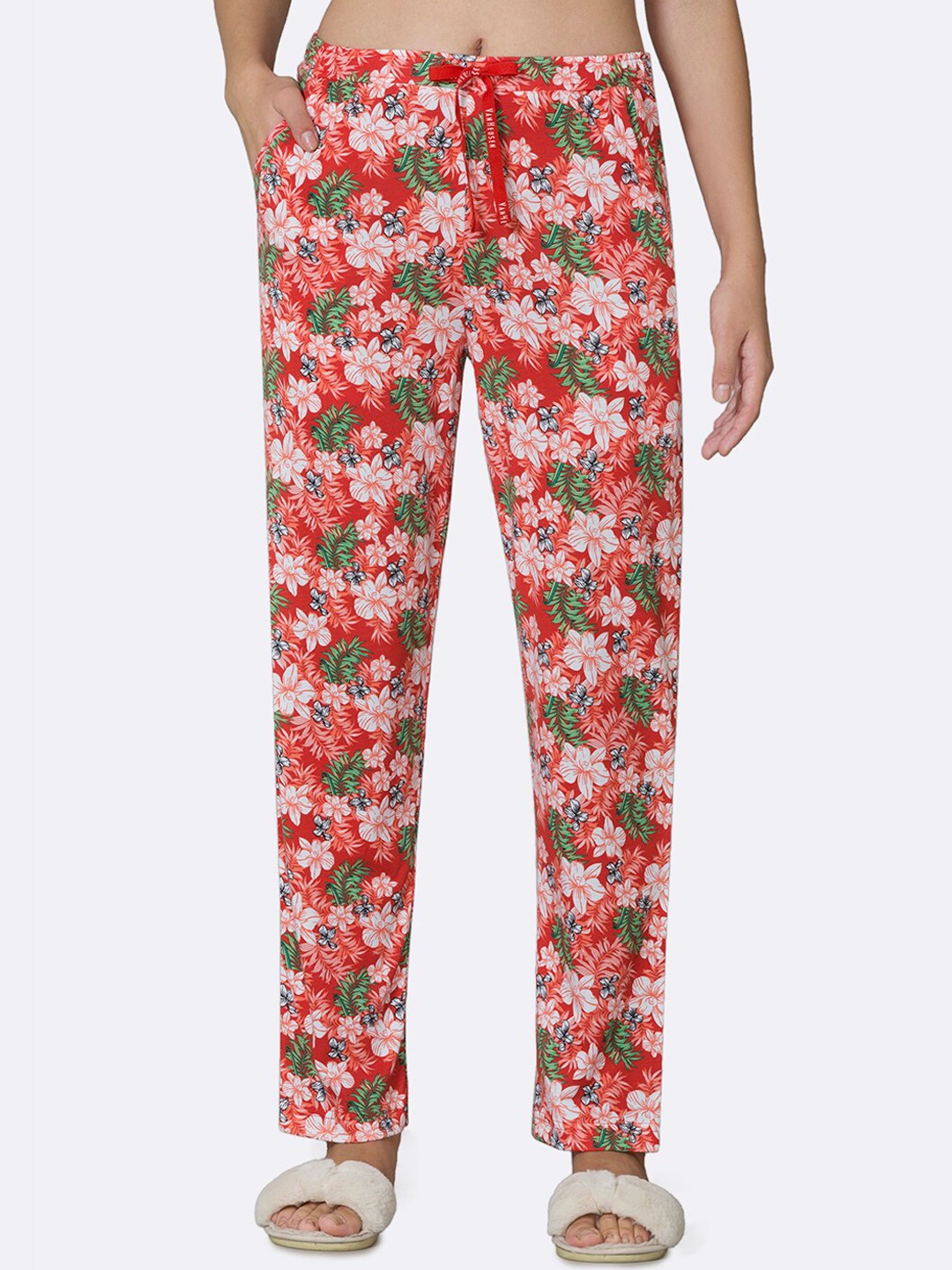 

Van Heusen Women Candy Printed Superior Drape Ultra Soft Lounge Pants, Orange