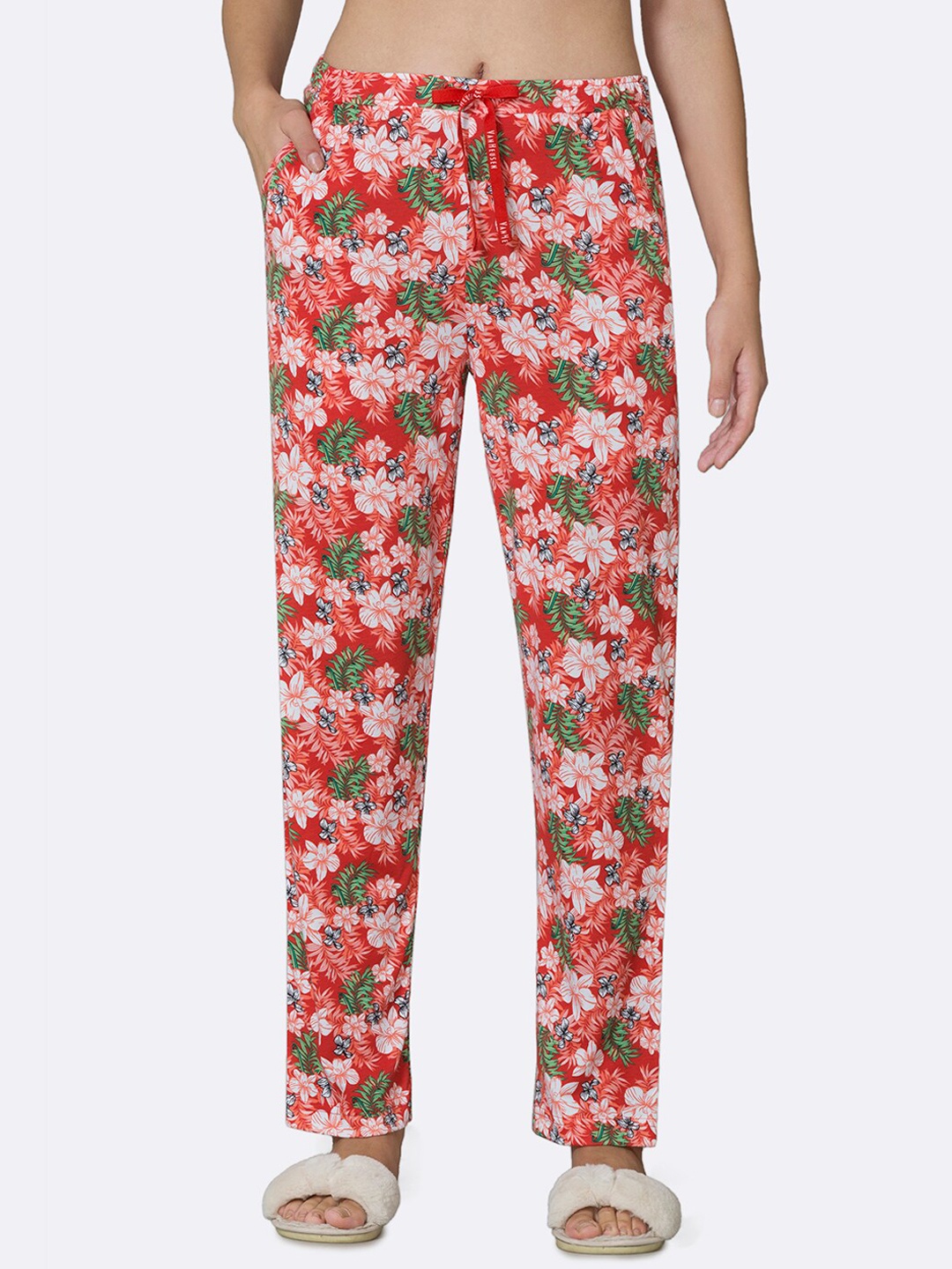 

Van Heusen Women Printed Lounge Pants, Orange