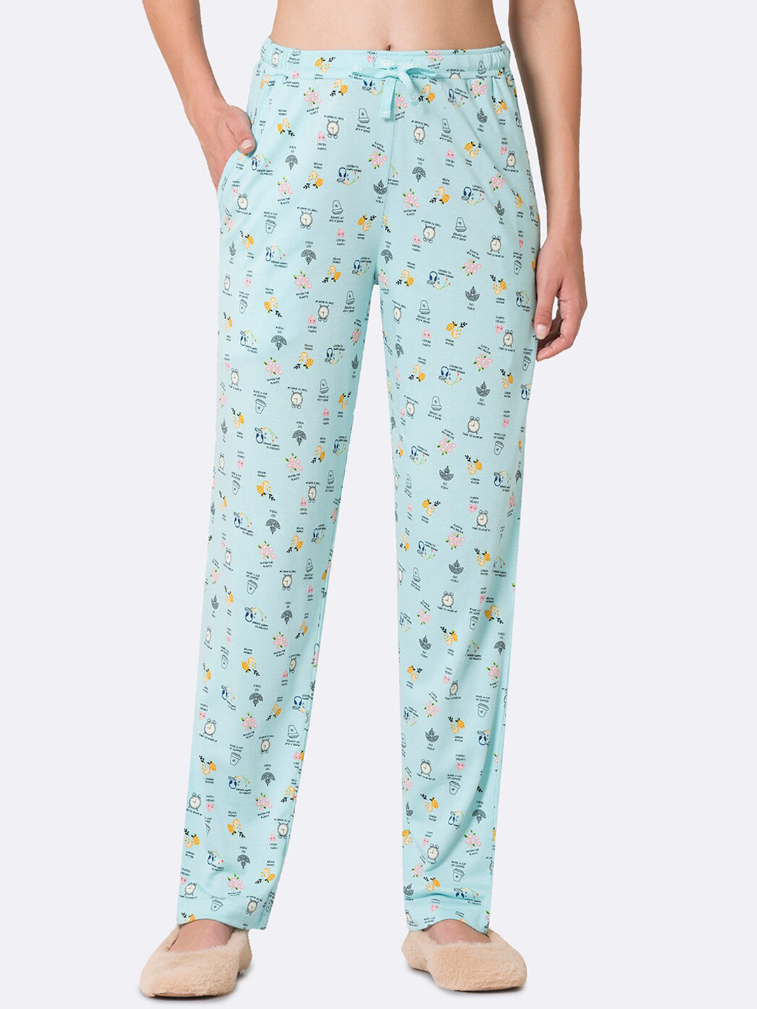 

Van Heusen Women Printed Lounge Pants, Blue