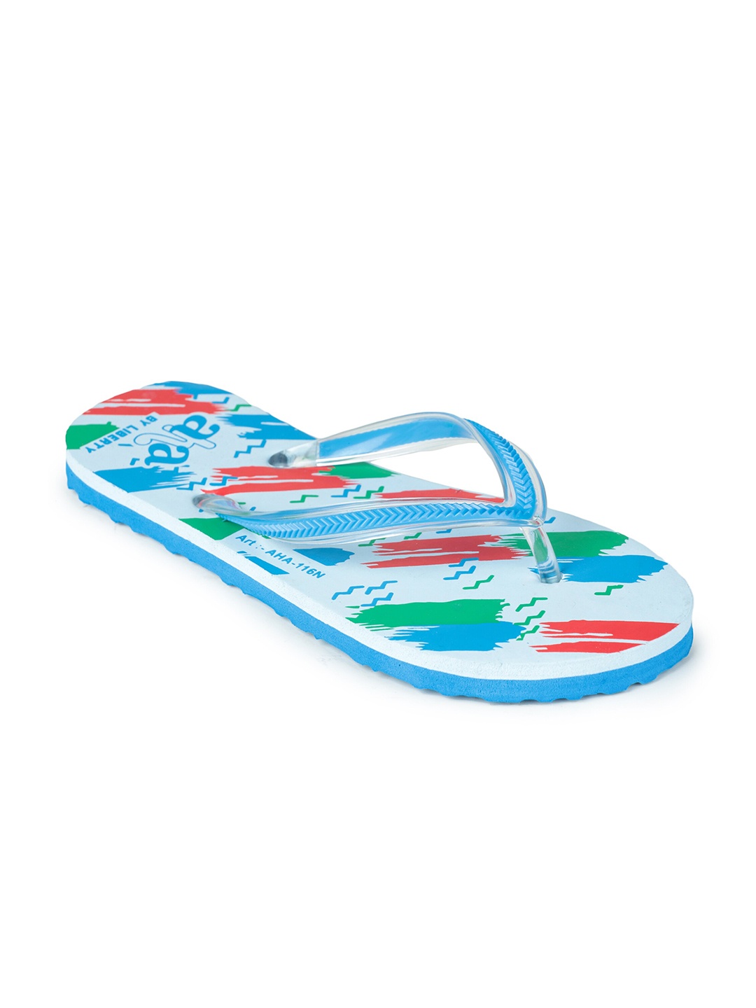 

Liberty Women Blue & Green Printed Thong Flip-Flops