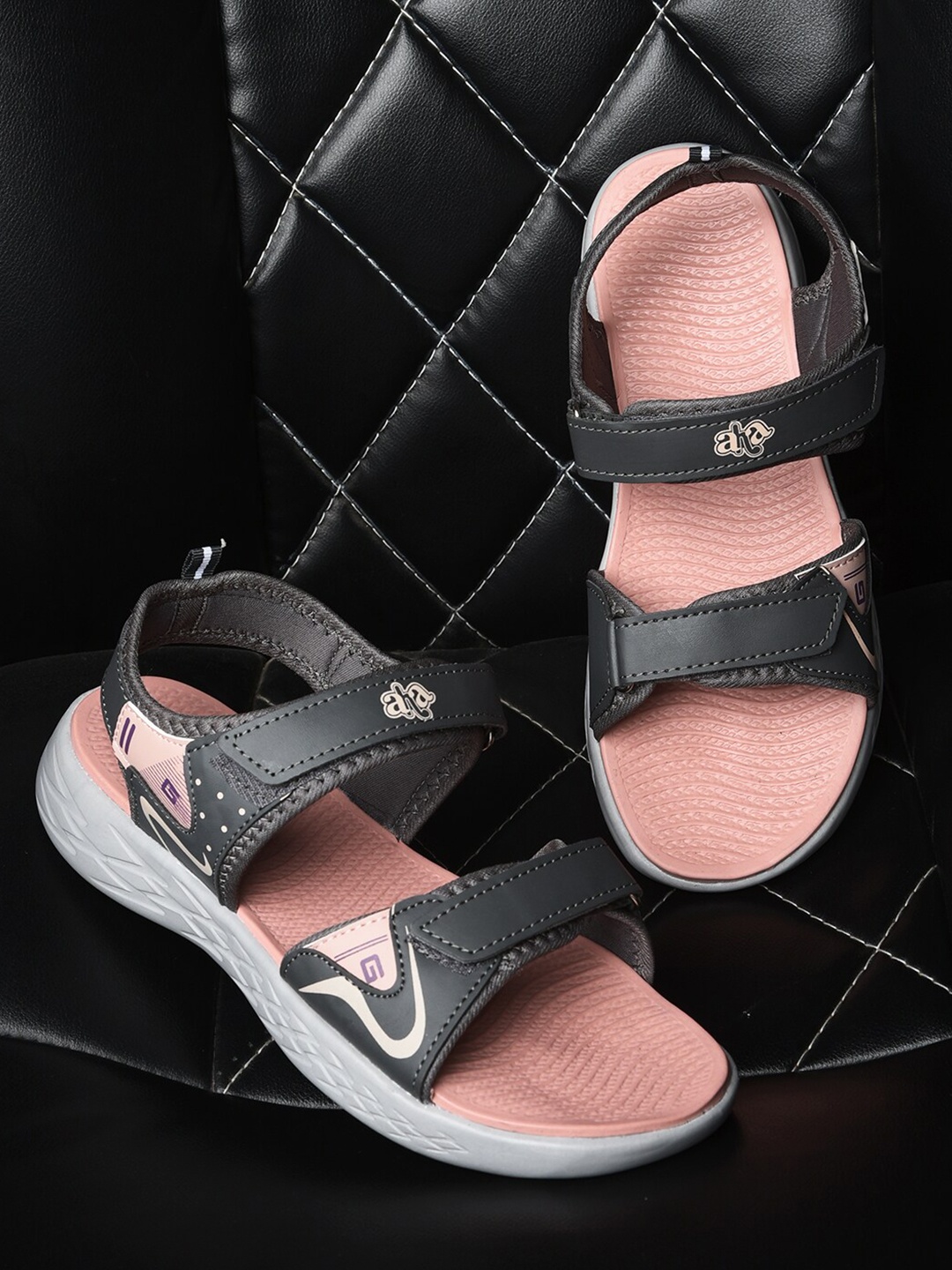 

Liberty Women Peach & Grey Sports Sandals