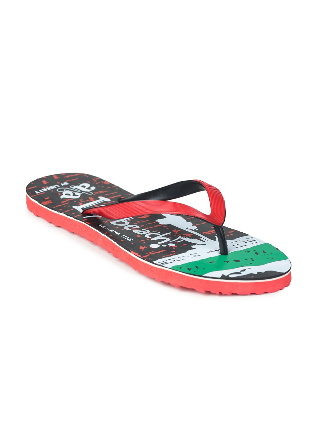

Liberty Women Red & Green Printed Thong Flip-Flops