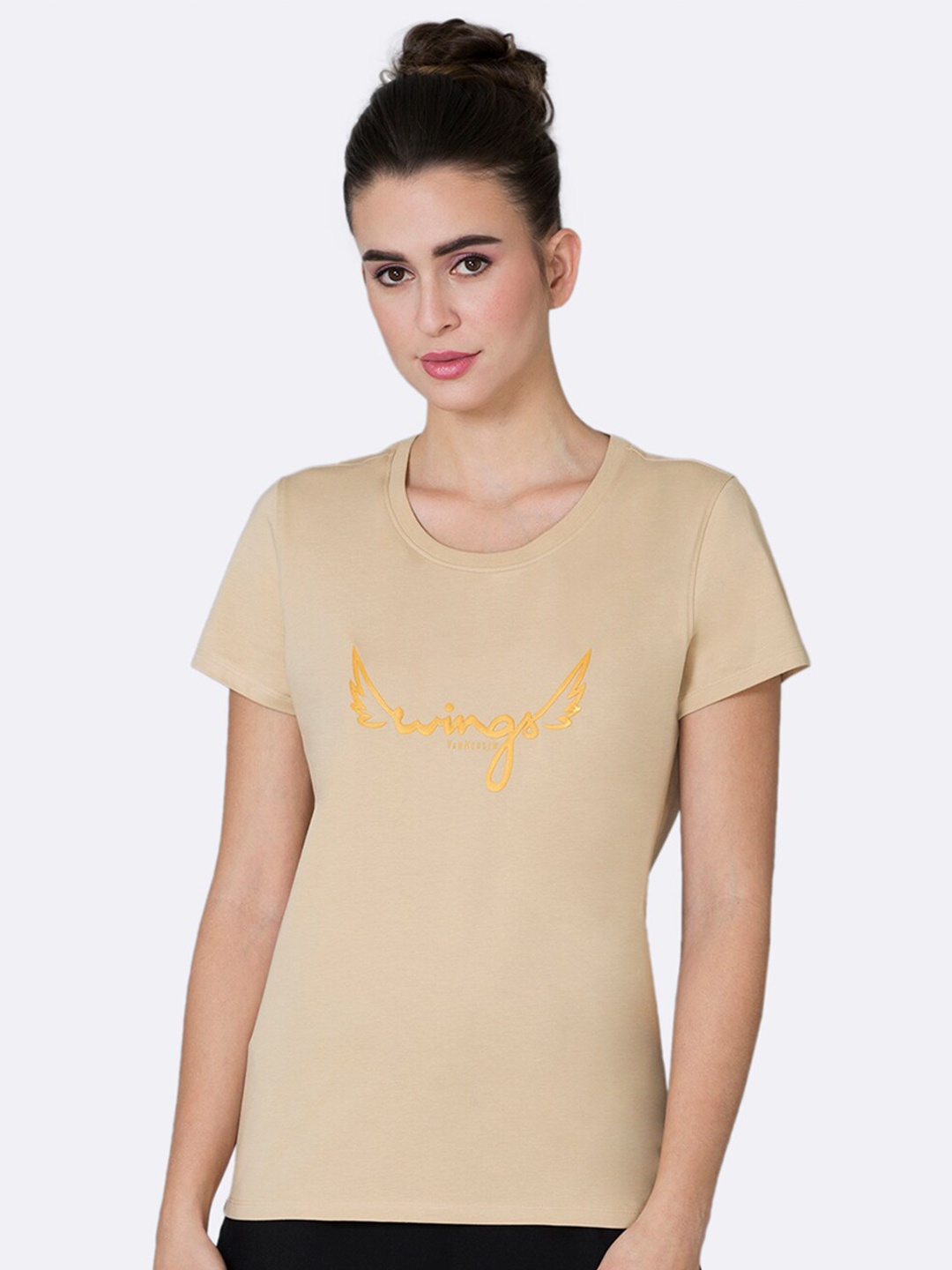 

Van Heusen Print Round Neck Short Sleeve Lounge T-Shirt, Beige