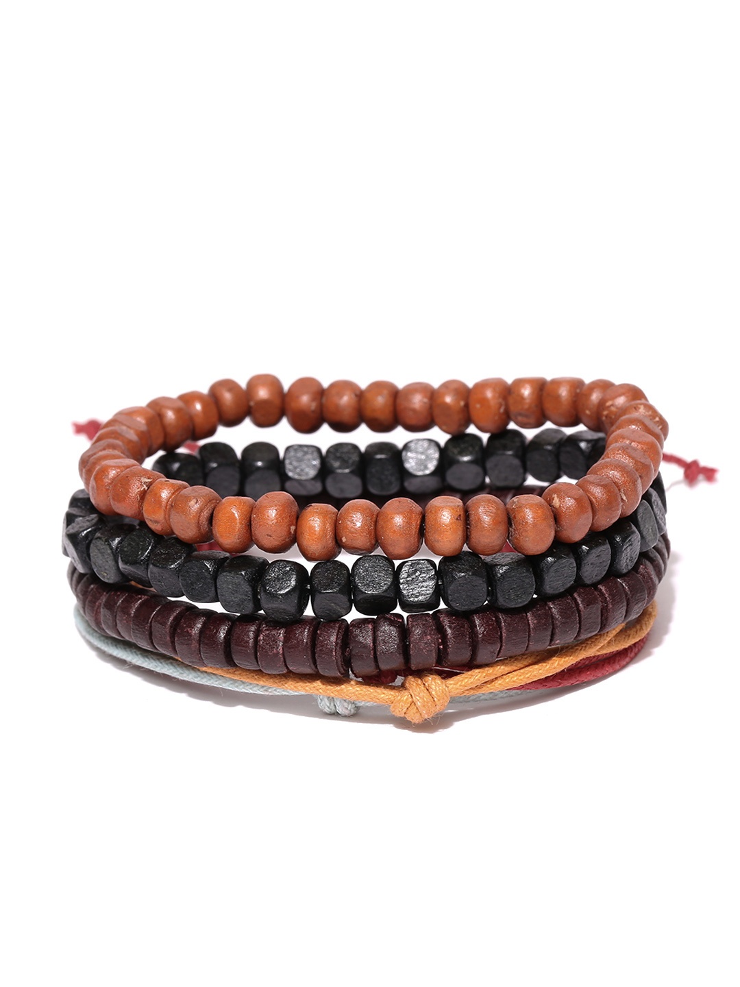 

Blueberry Men Set of 4 Handcrafted Bracelets, Multi