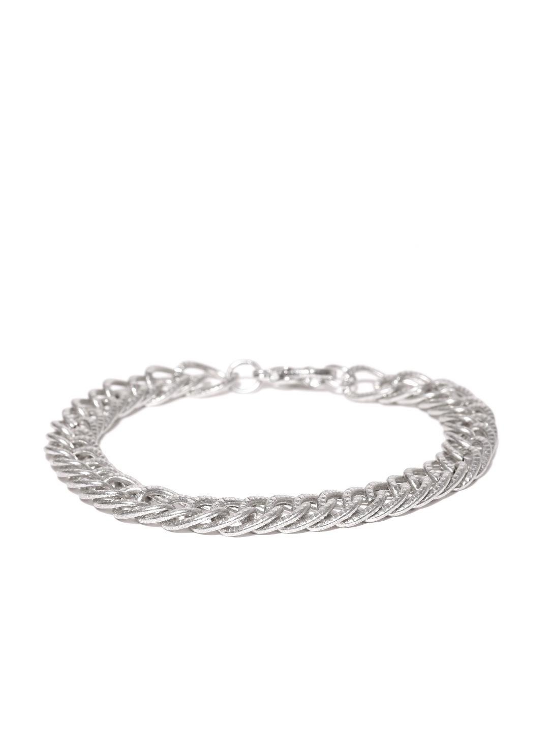 

Blueberry Men Silver-Toned Bracelet