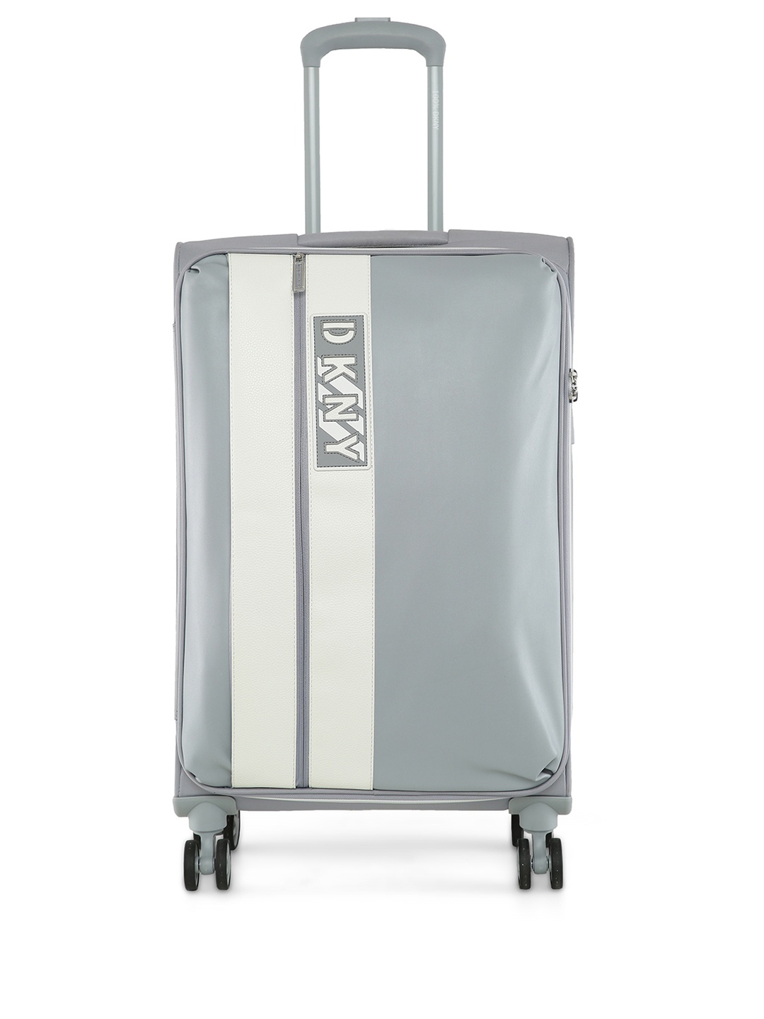 

DKNY INSTINCT Storm Grey Color Polyester Material Soft 25" Medium Size Trolley