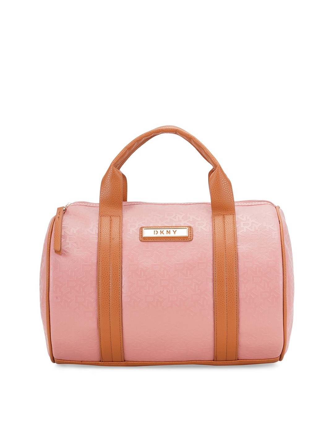 

DKNY AUTOGRAPH Range Rouge Pink Solid Medium Duffel Bag