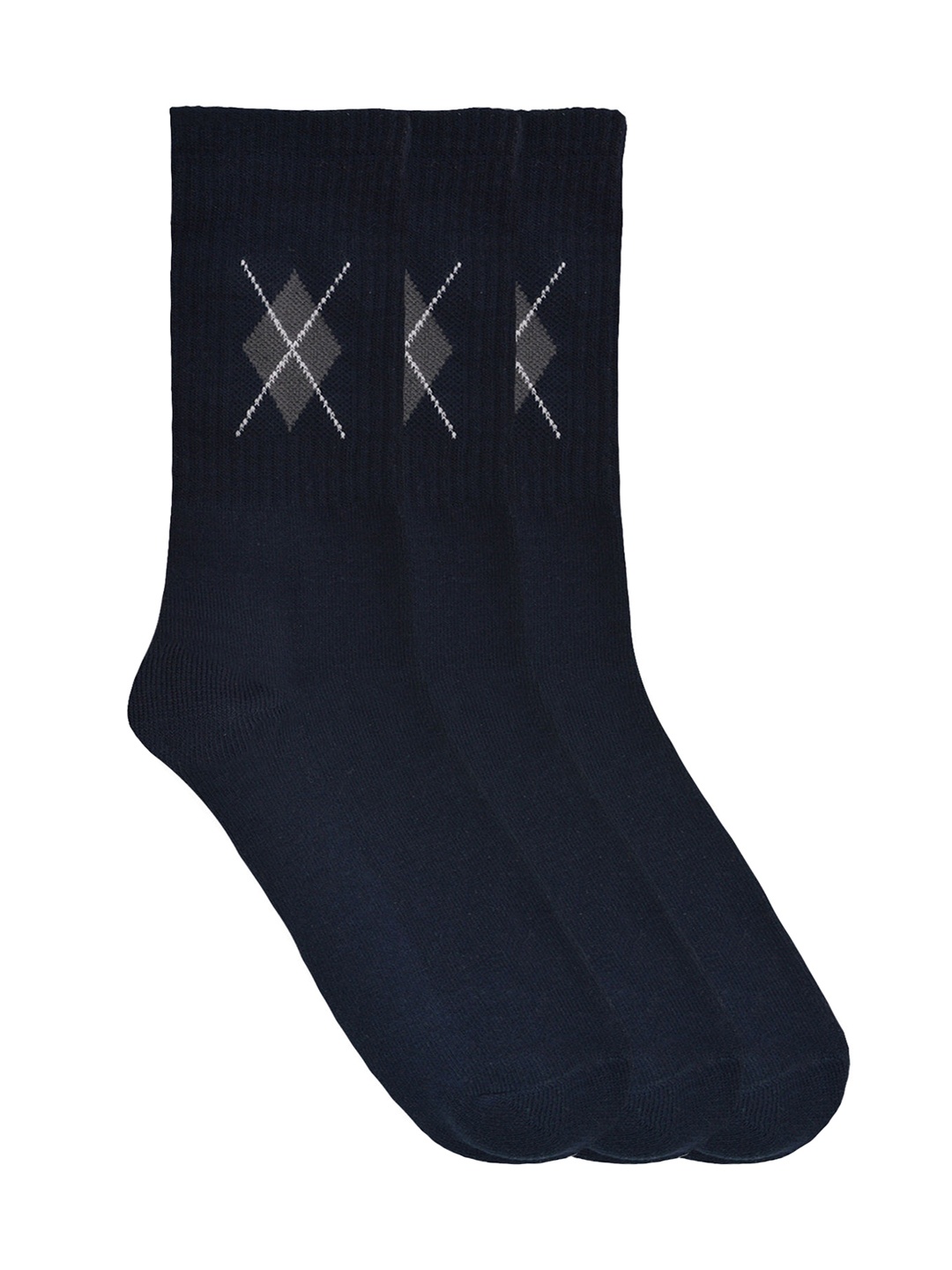 

MARC Men Set Of 3 Above Ankle-Length Socks, Navy blue