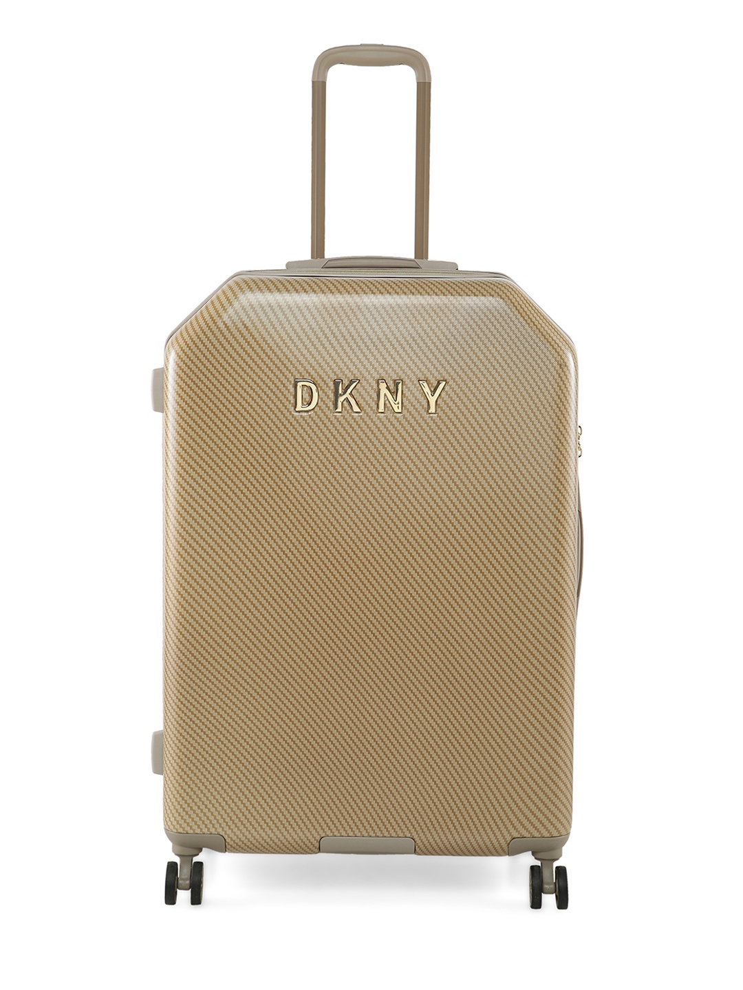 

DKNY ALLURE 2.0 Tan Metallic Color ABS Material Hard 28" Large Size Trolley, Brown