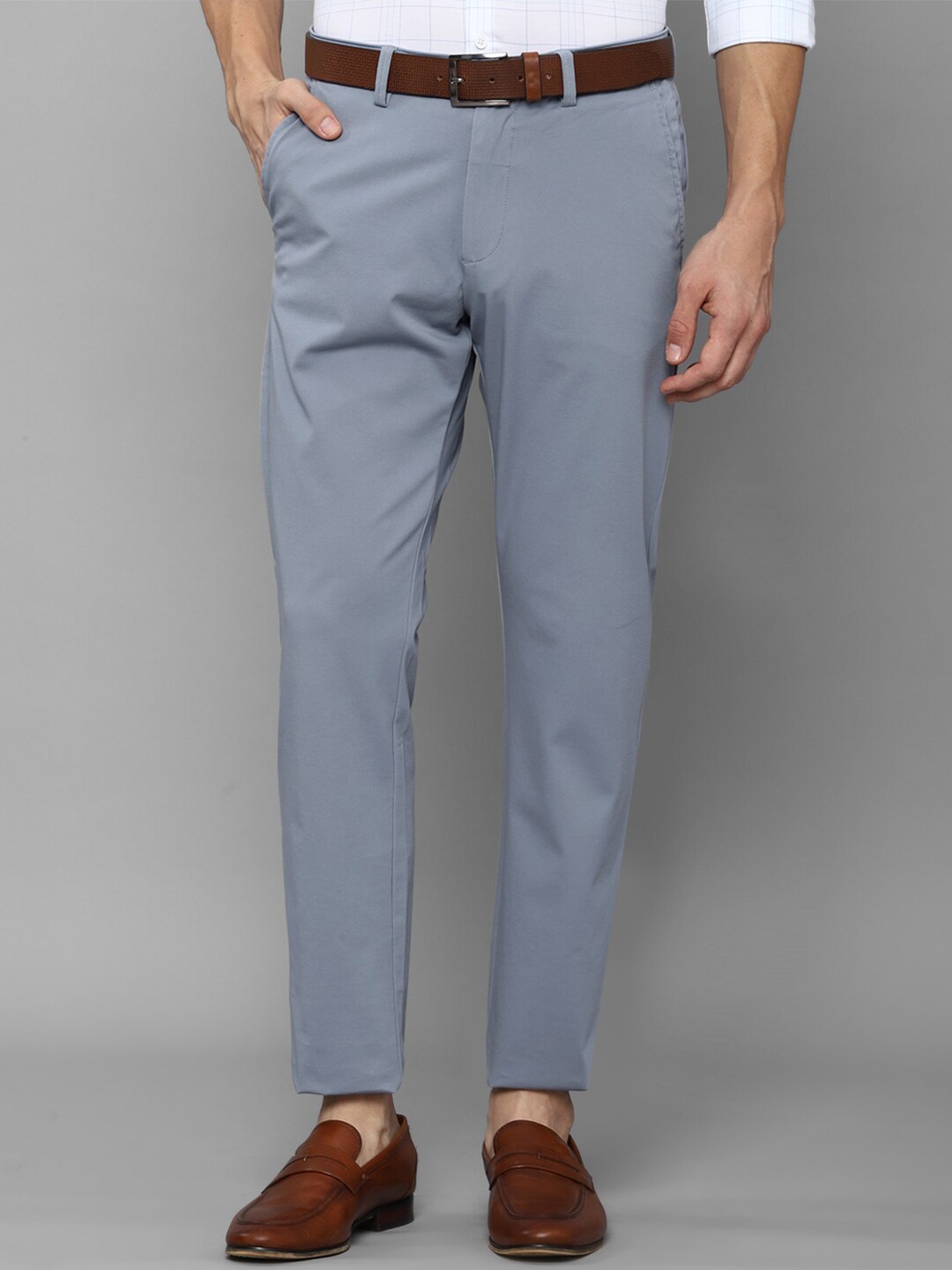 

Allen Solly Men Blue Formal Trousers