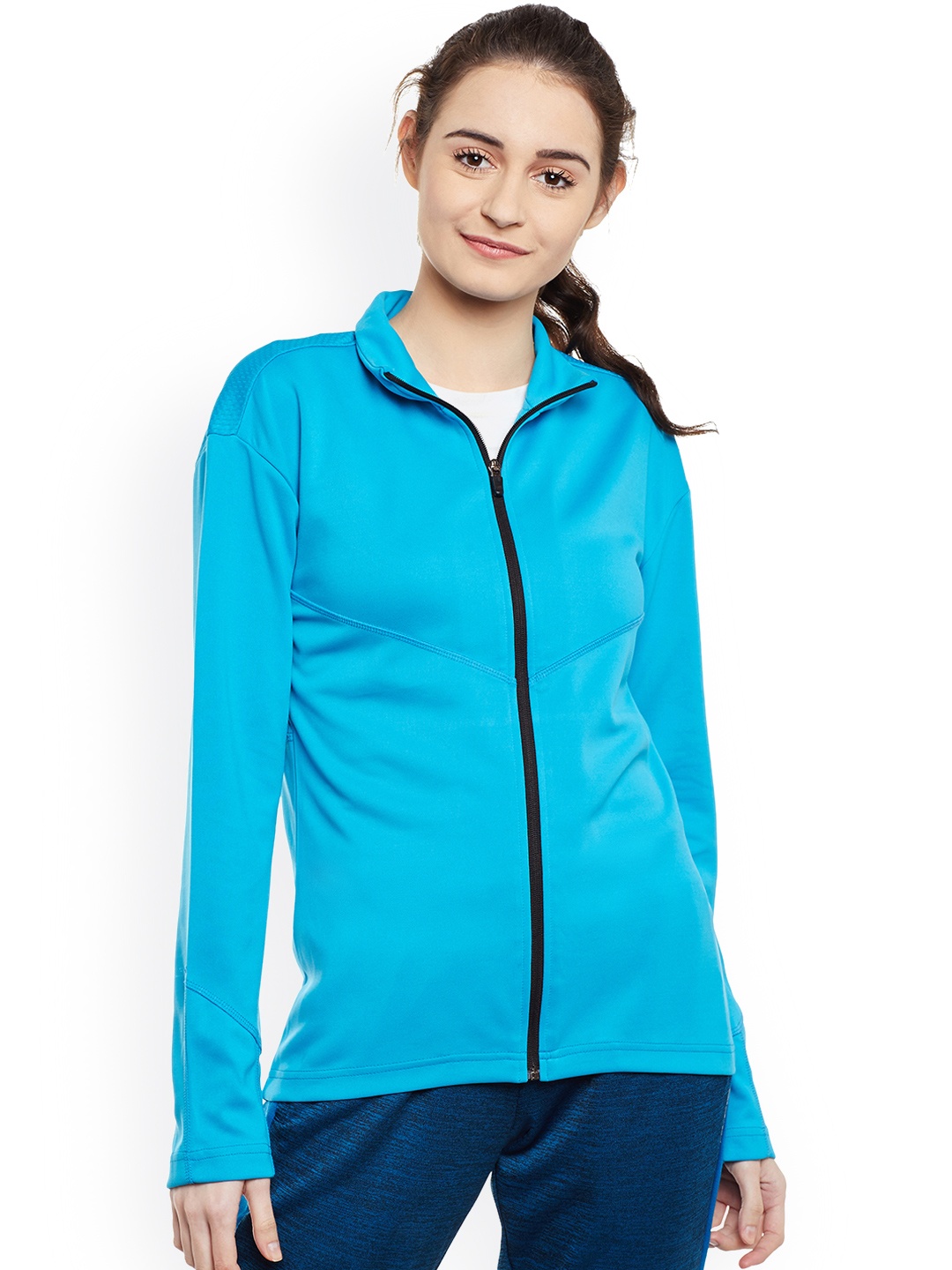 

Alcis Women Blue Solid Jacket