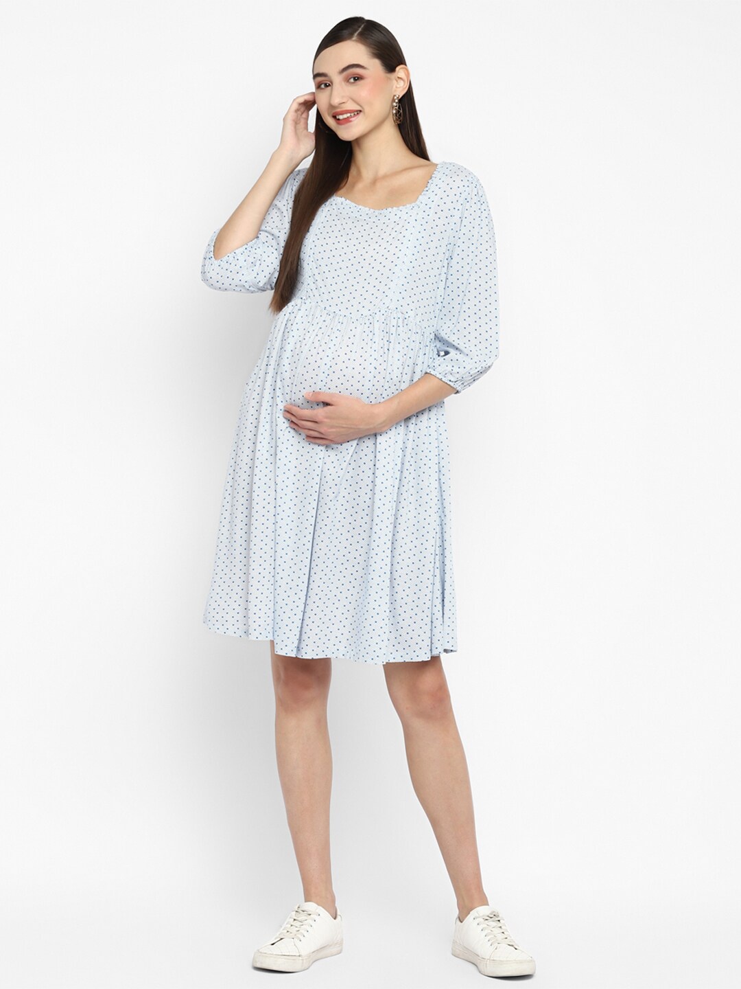 

Momsoon Maternity Women White Maternity Dress