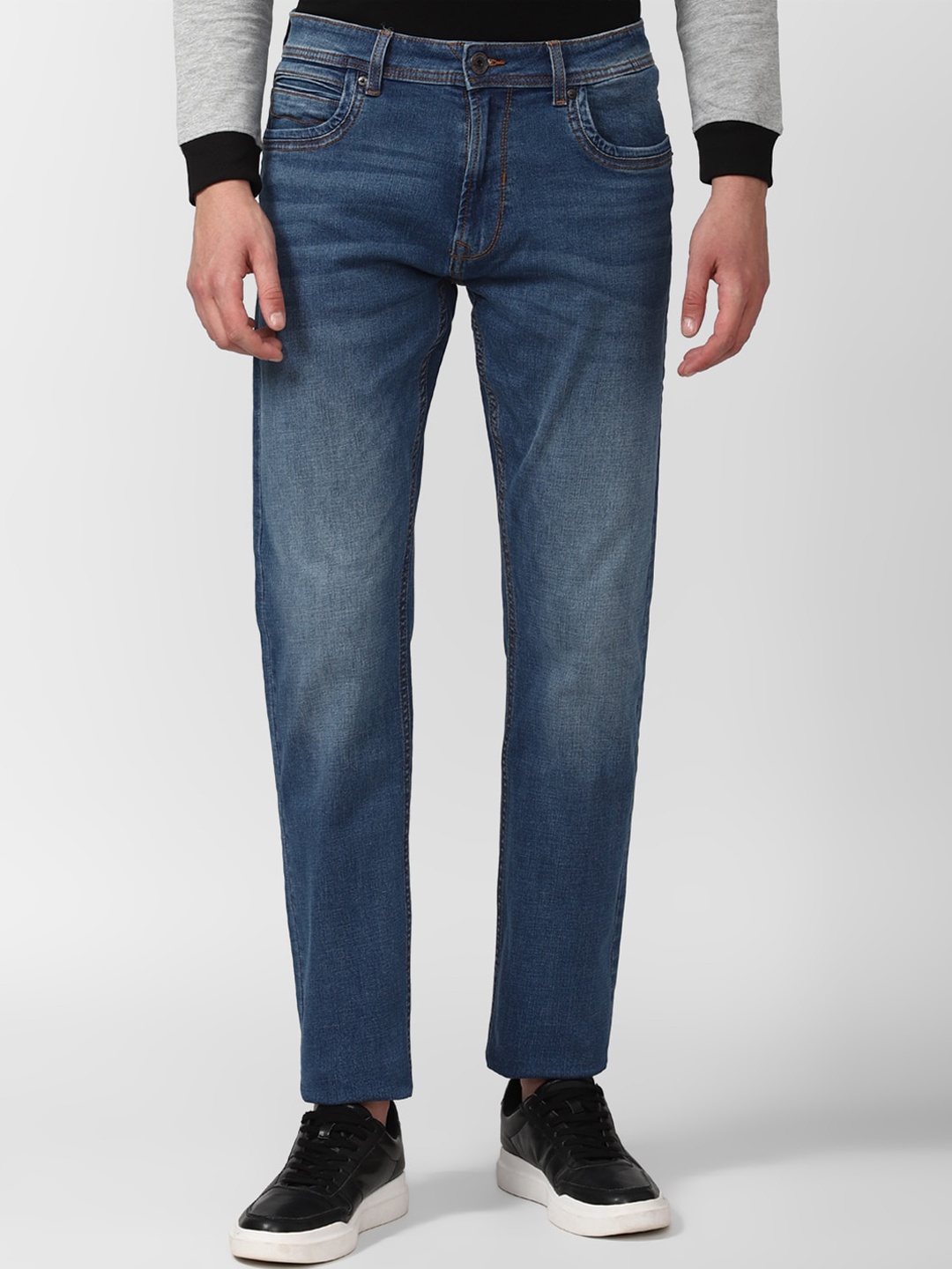 

Peter England Casuals Men Navy Blue Slim Fit Light Fade Jeans