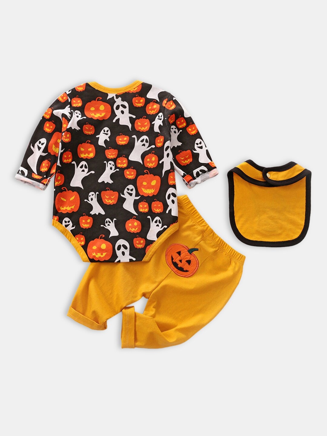 

Hopscotch Boys Yellow & White Printed T-shirt with Trousers