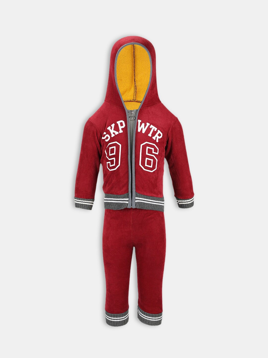 

Hopscotch Boys Red & Grey Printed T-shirt with Trousers
