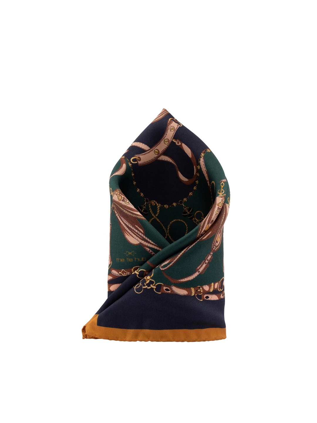 

The Tie Hub Italian Passerine Birds Silk Pocket Square, Green