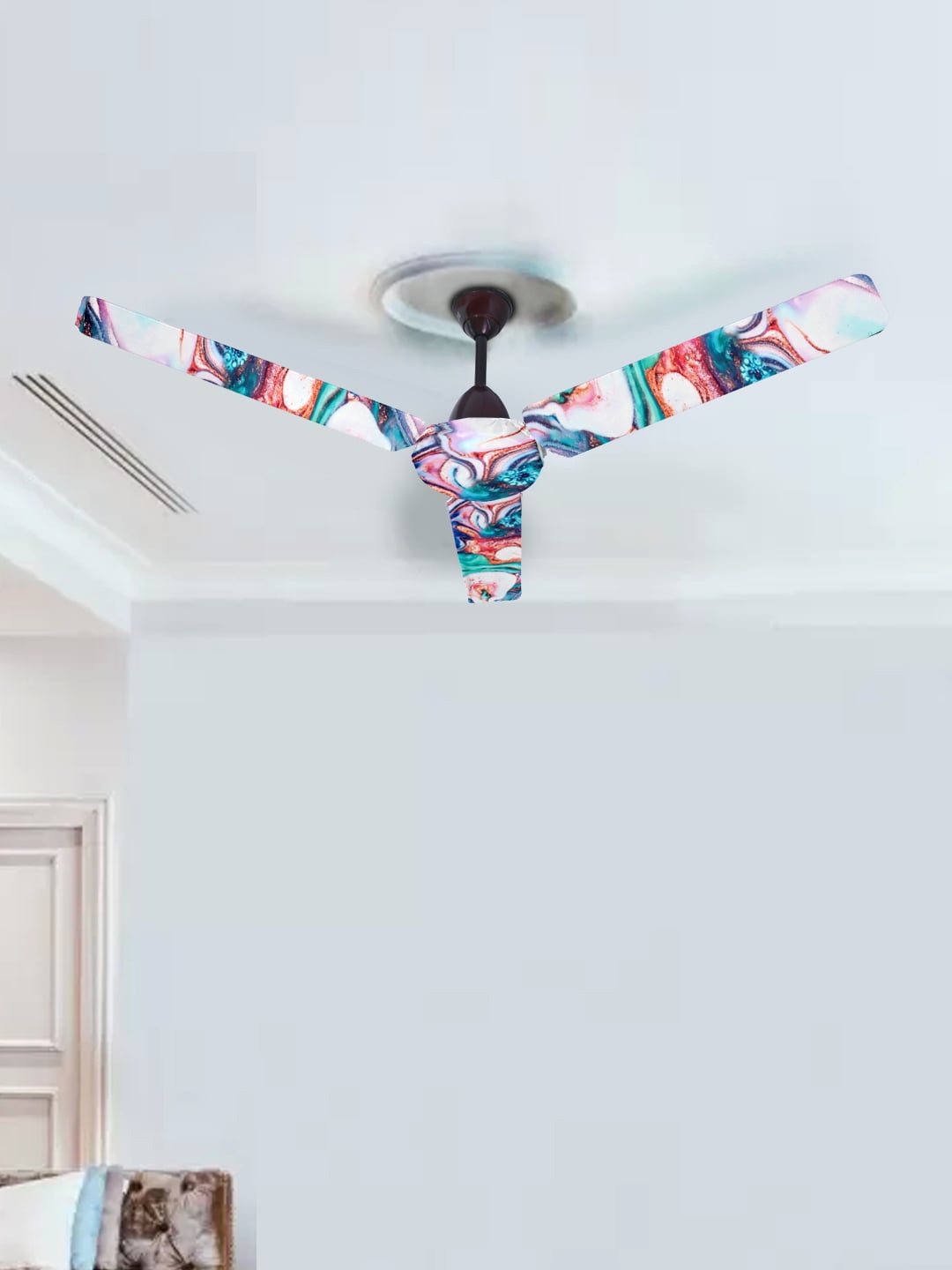 

Cortina Blue & Pink Printed Ceiling Fan Blade Covers