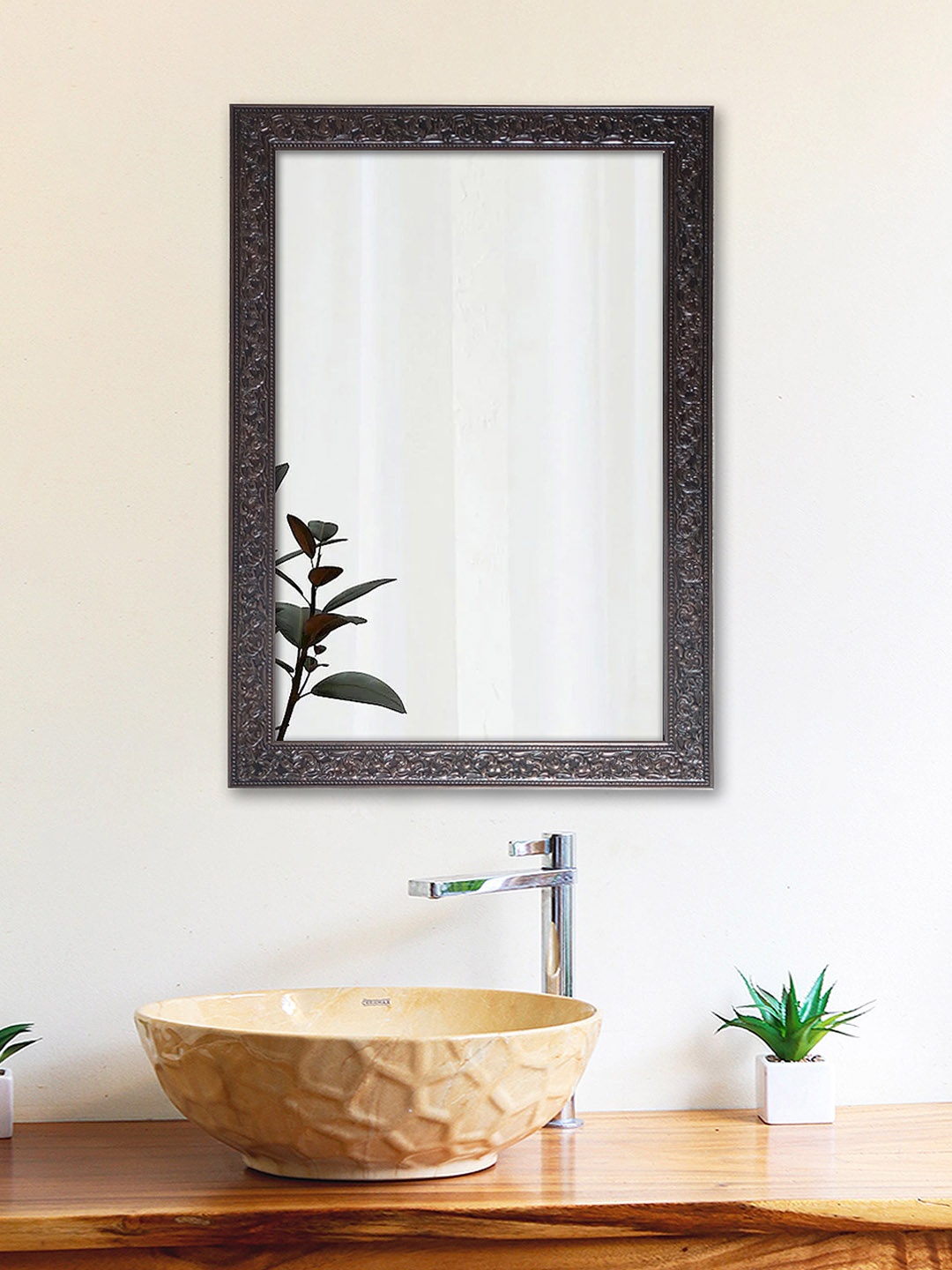 

Art Street Black Solid Framed Wall Mirror
