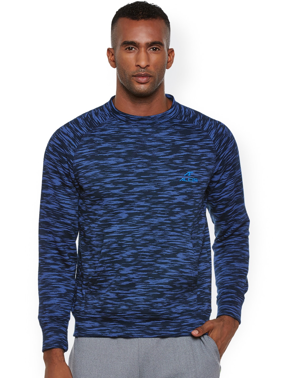 

Alcis Men Blue Solid Sweatshirt