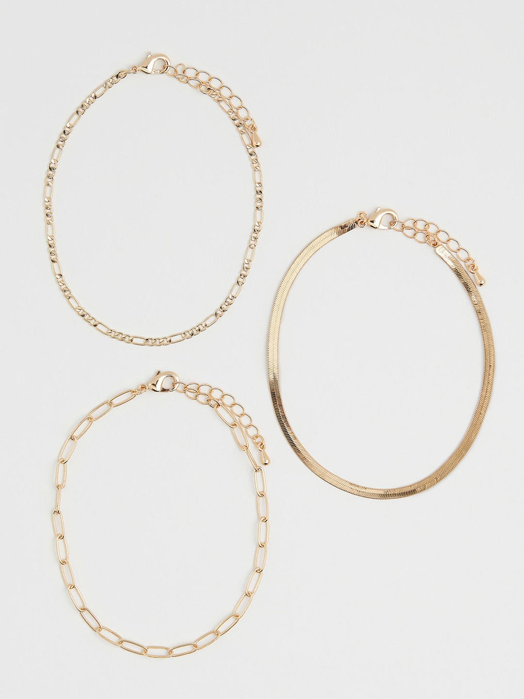 

H&M 3 Pack Gold-Toned Solid Anklet