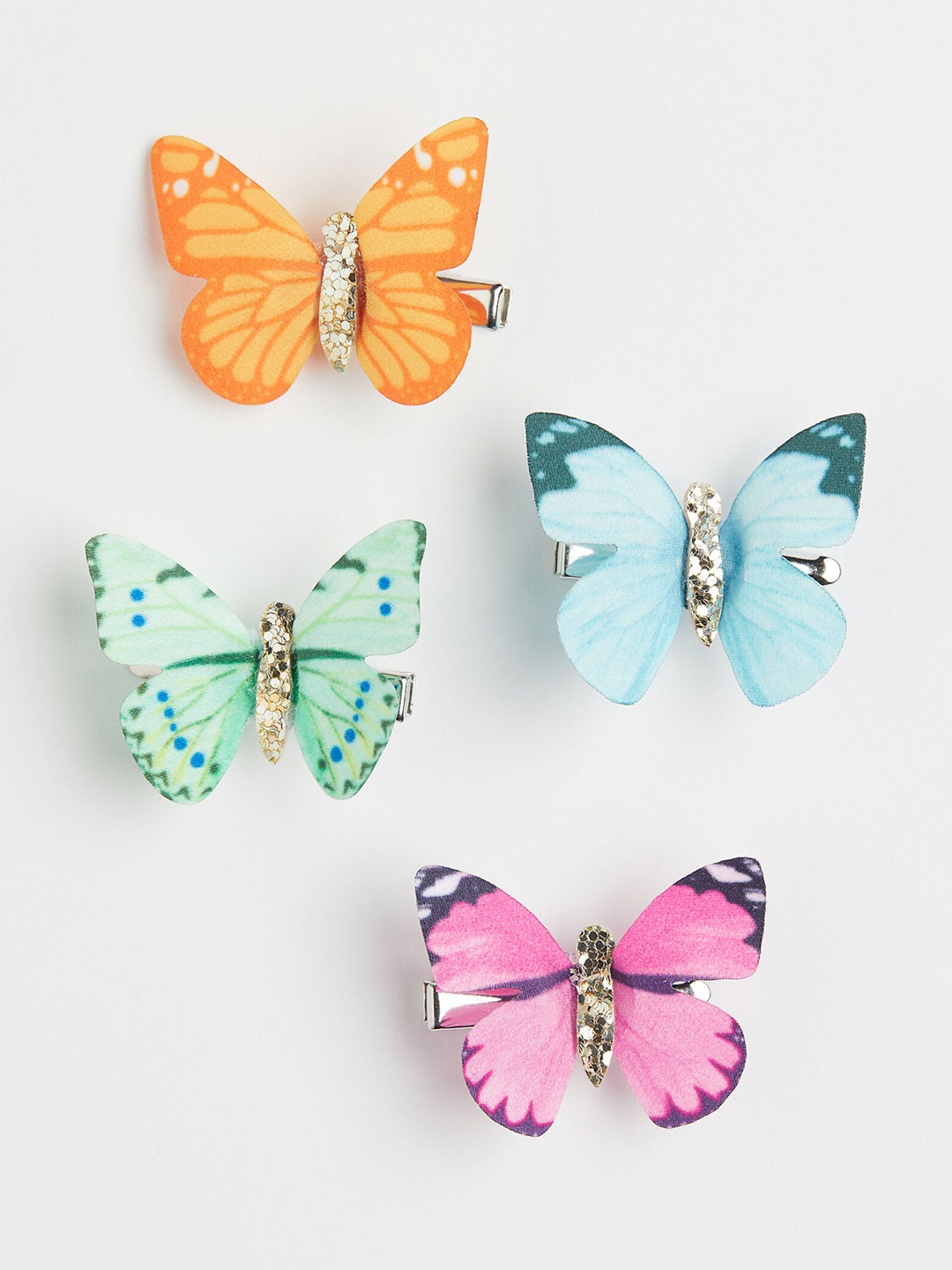 

H&M Girls 4-pack hair clips, Blue