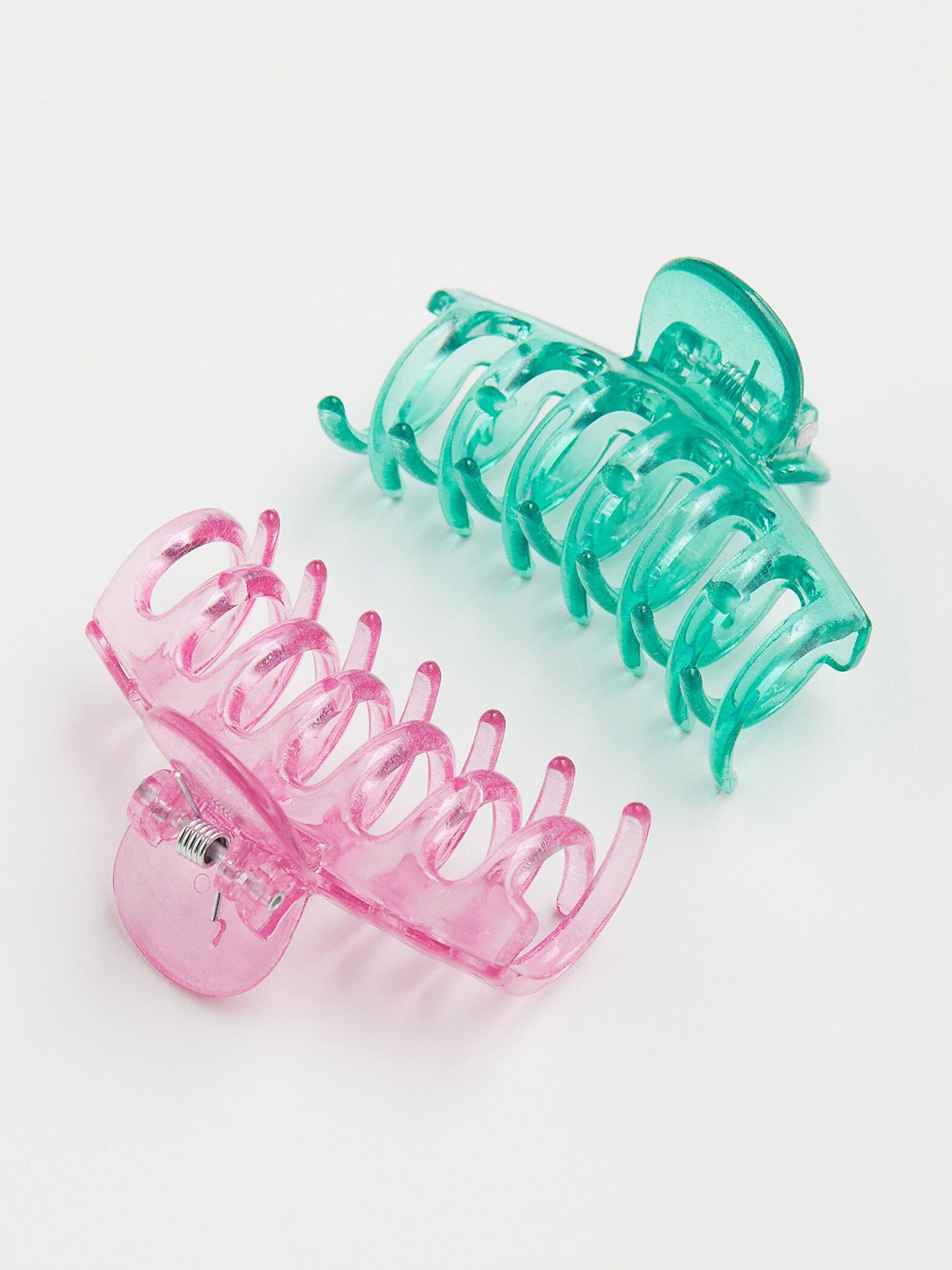 

H&M Girls 2-pack hair claws, Green