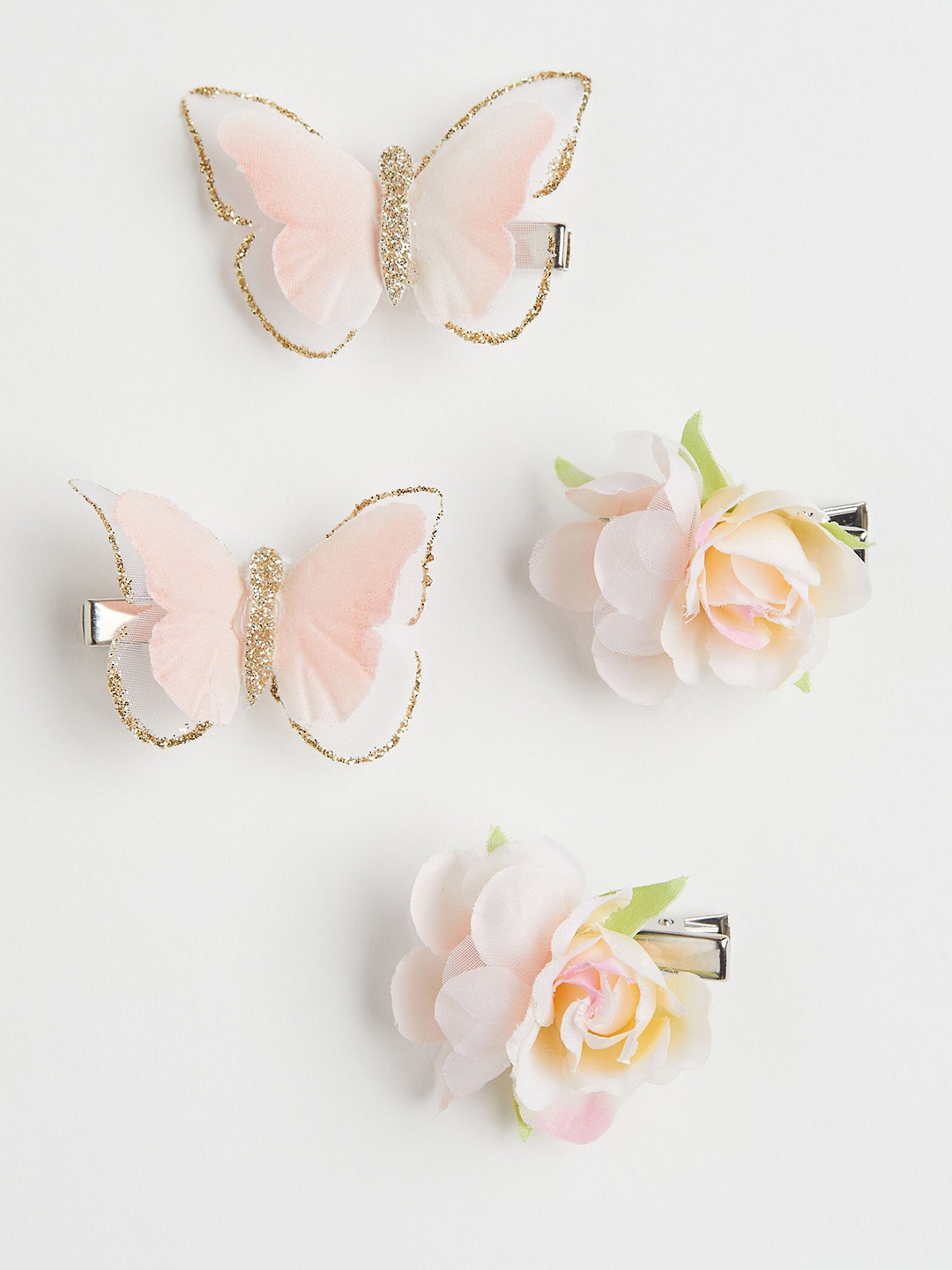 

H&M 4-Pack Hair Clips, Pink