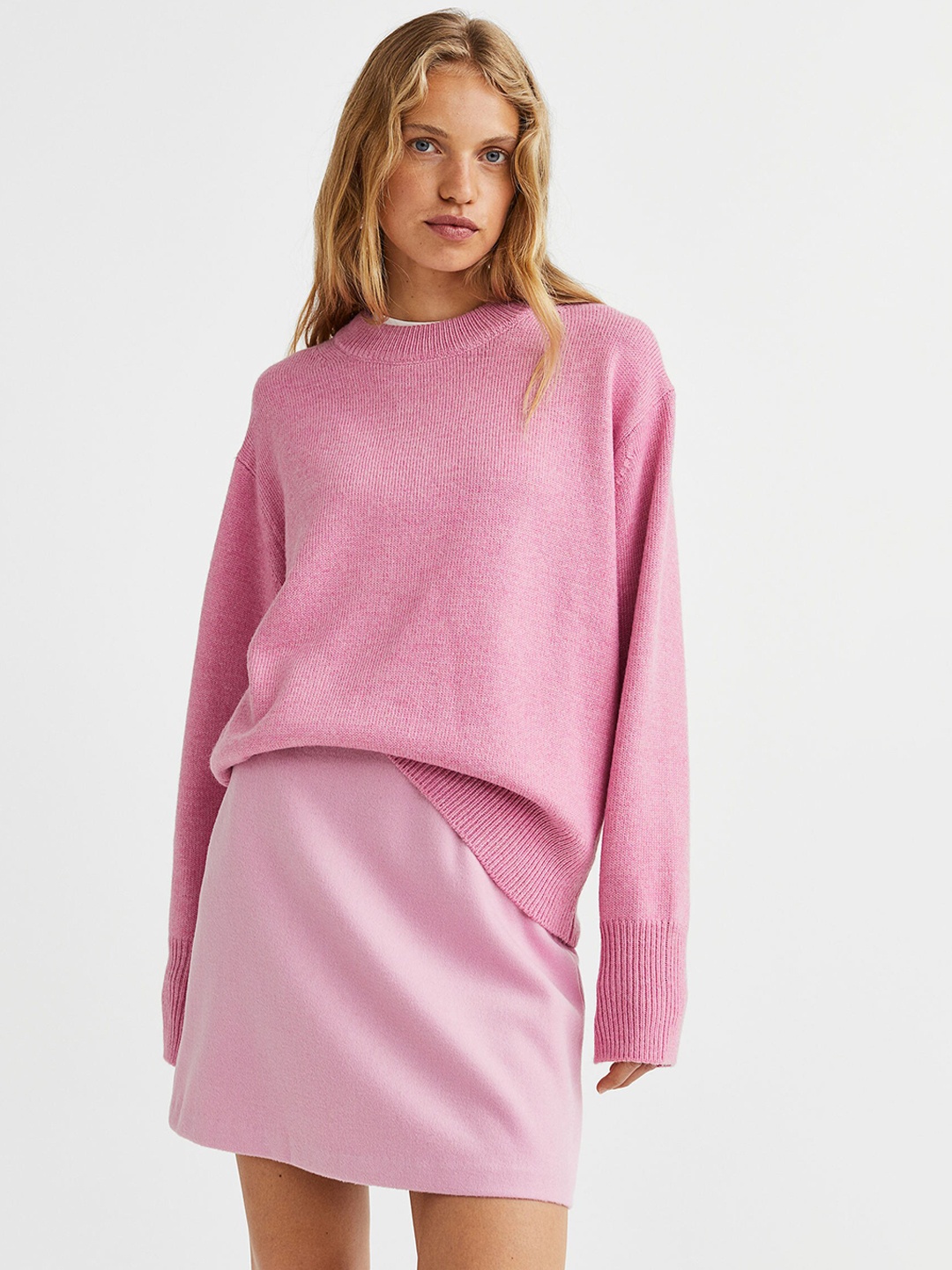 

H&M Women Pink Solid A-Line Mini Skirts