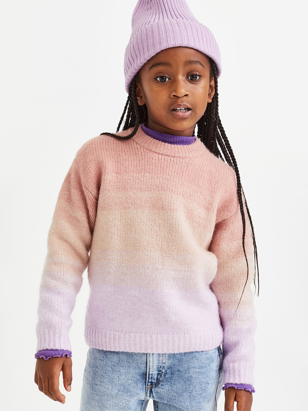 

H&M Girls Jumper, Purple