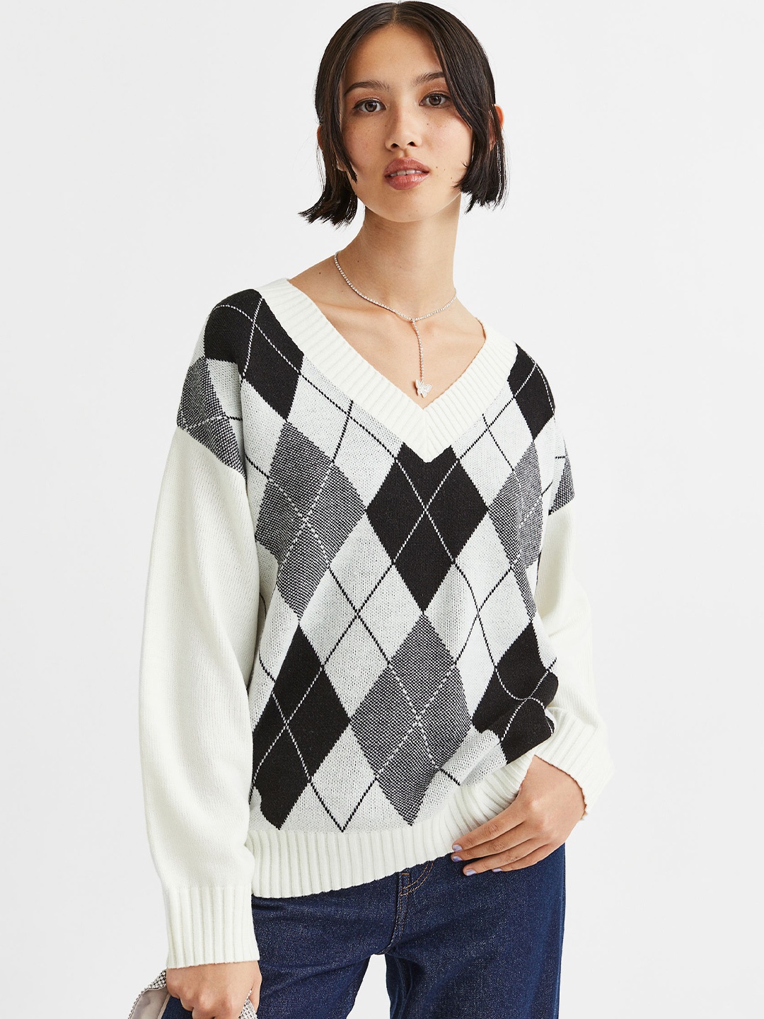 

H&M Woman Jumper, White