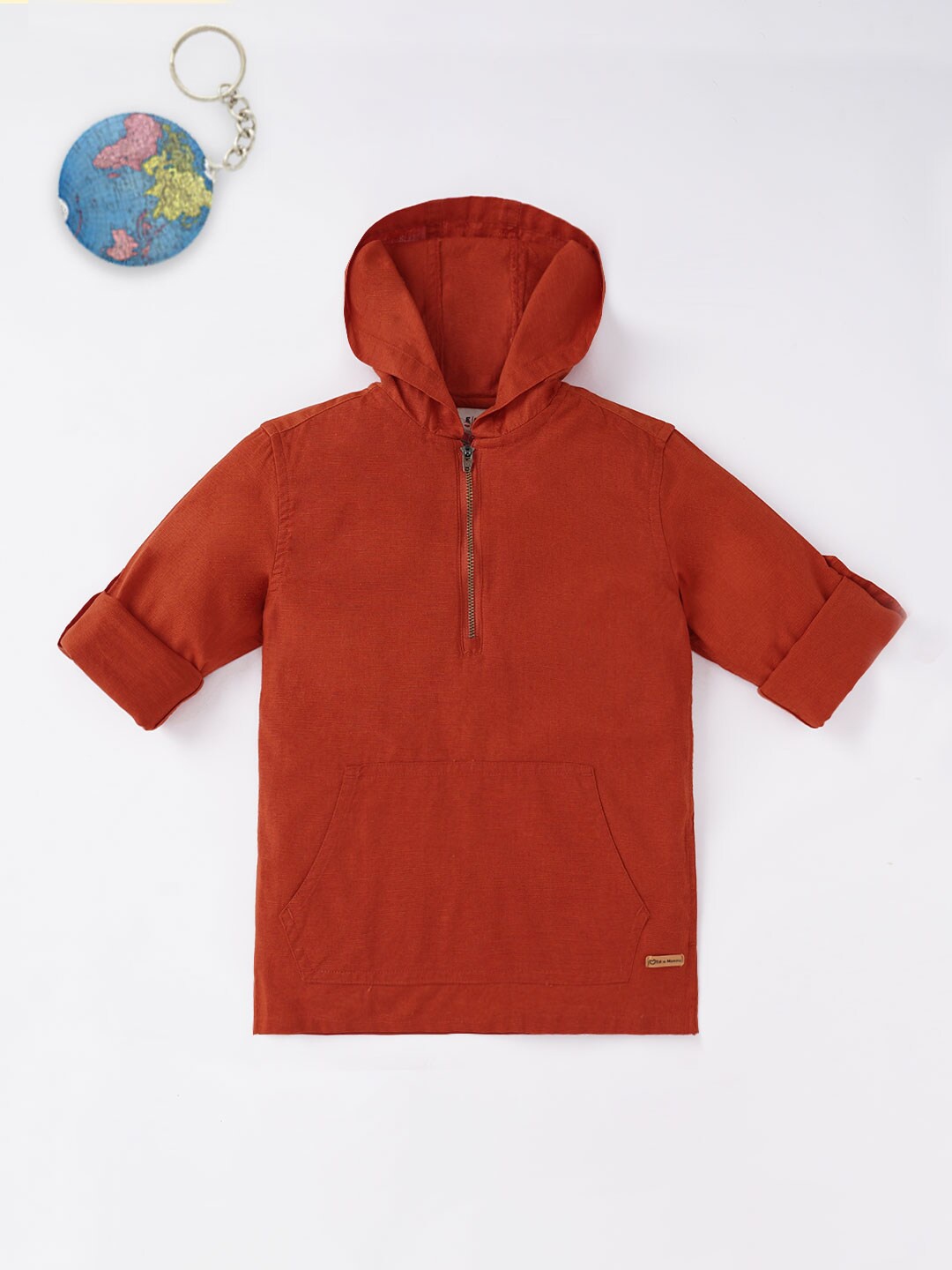 

Ed-a-Mamma Boys Red Hooded Sweatshirt