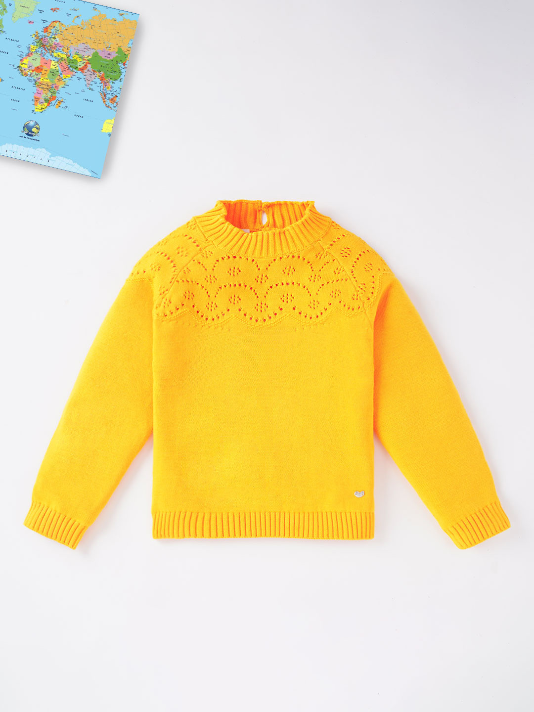 

Ed-a-Mamma Girls Yellow Pullover Sweater