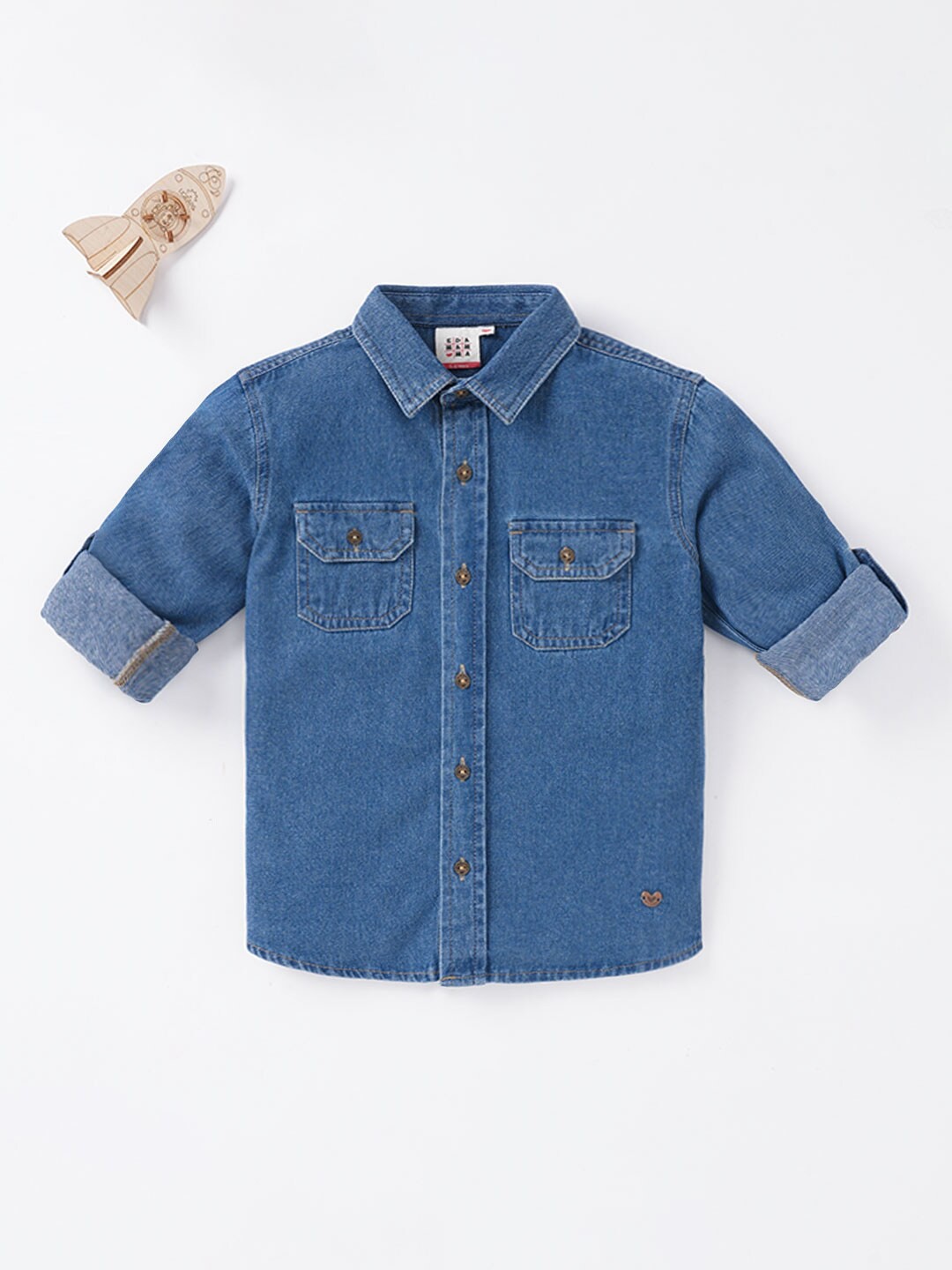 

Ed-a-Mamma Boys Blue Casual Shirt