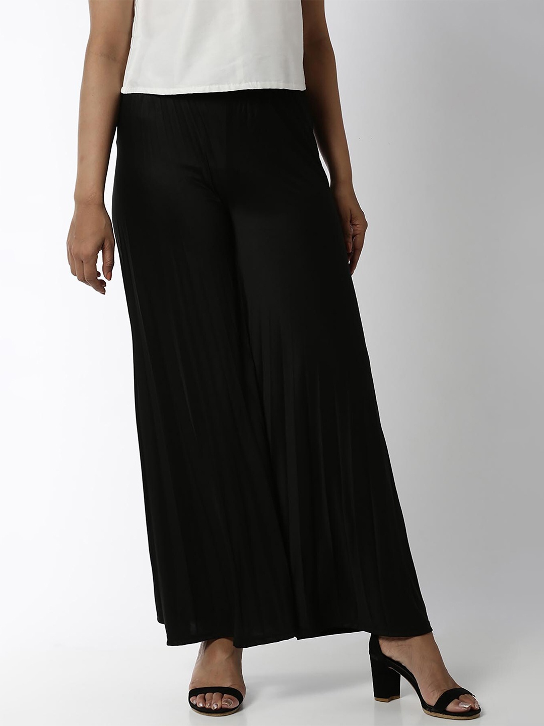 

Soch Women Black Wide Leg Palazzo