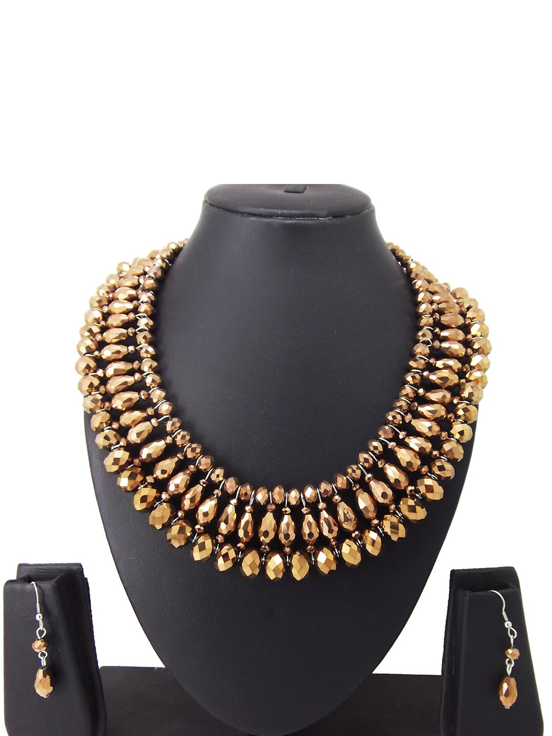 

FEMMIBELLA Gold-Tone Beaded Jewellery Set