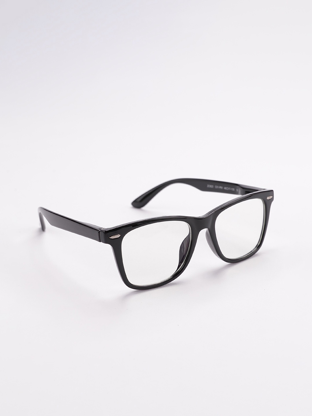 

Intellilens Boys Transparent & Black Full Rim Wayfarer Frames