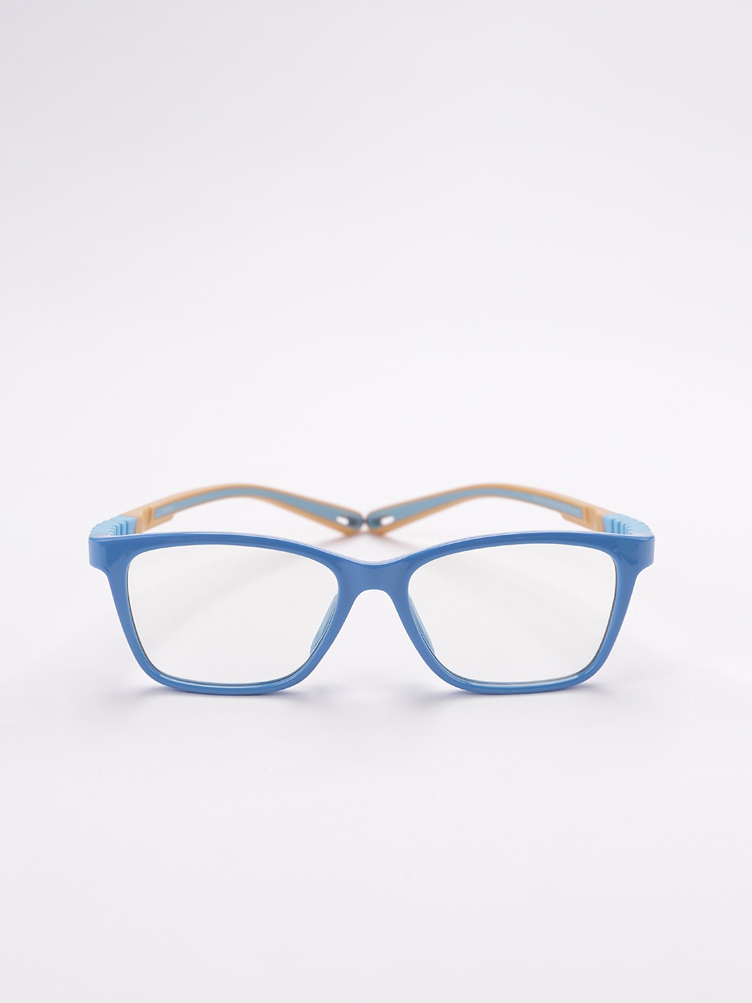 

Intellilens Boys Transparent & Blue Full Rim Wayfarer Frames