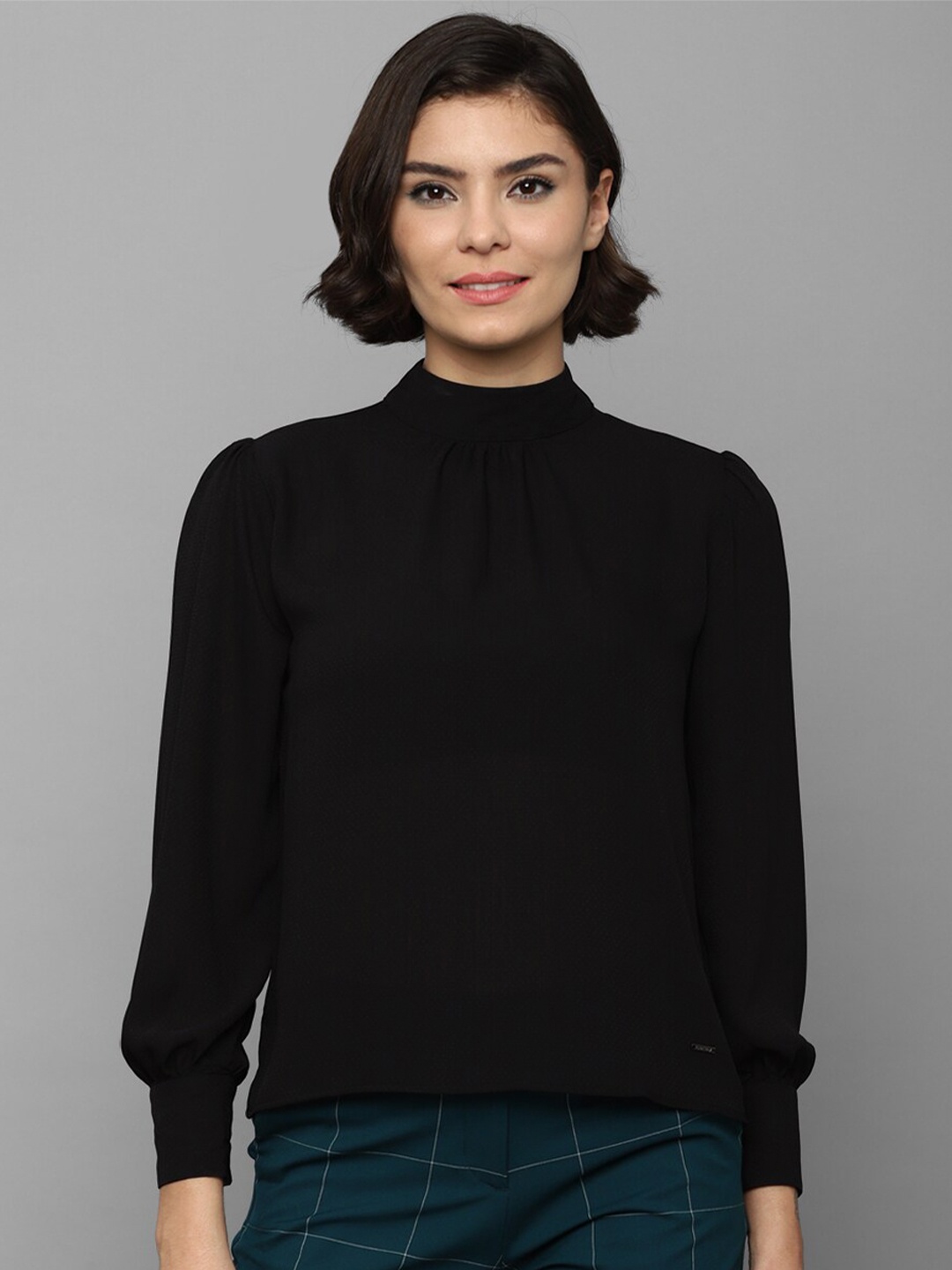 

Allen Solly Woman Women Black High neck Top