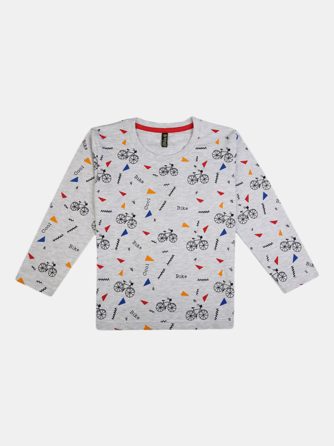 

V-Mart Kids Boys Grey & Red Printed T-shirt with Pyjamas