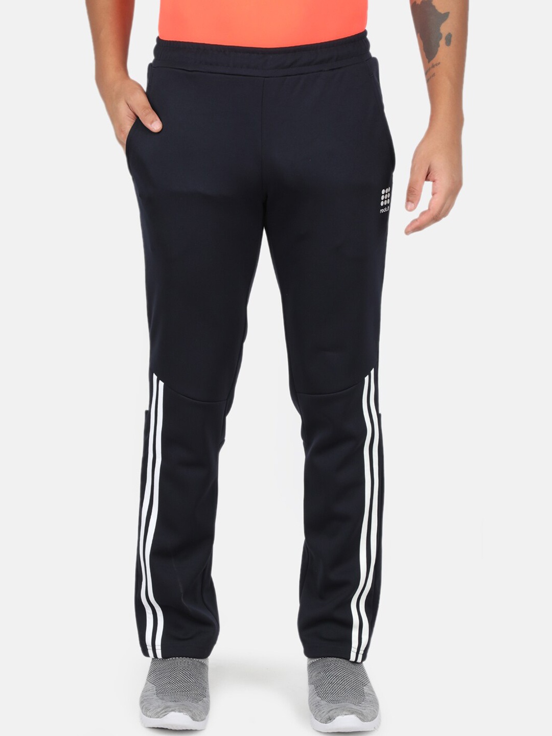 

rock.it Men Navy Blue Solid Track Pants