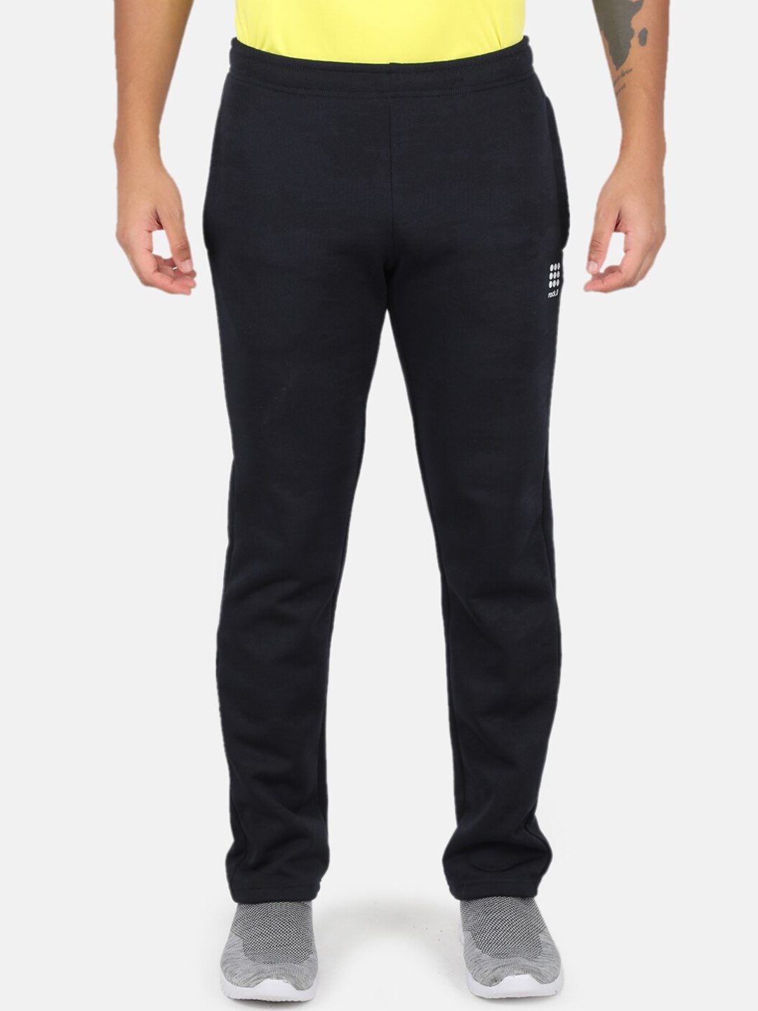 

rock.it Men Navy Blue Solid Polyester Track Pants