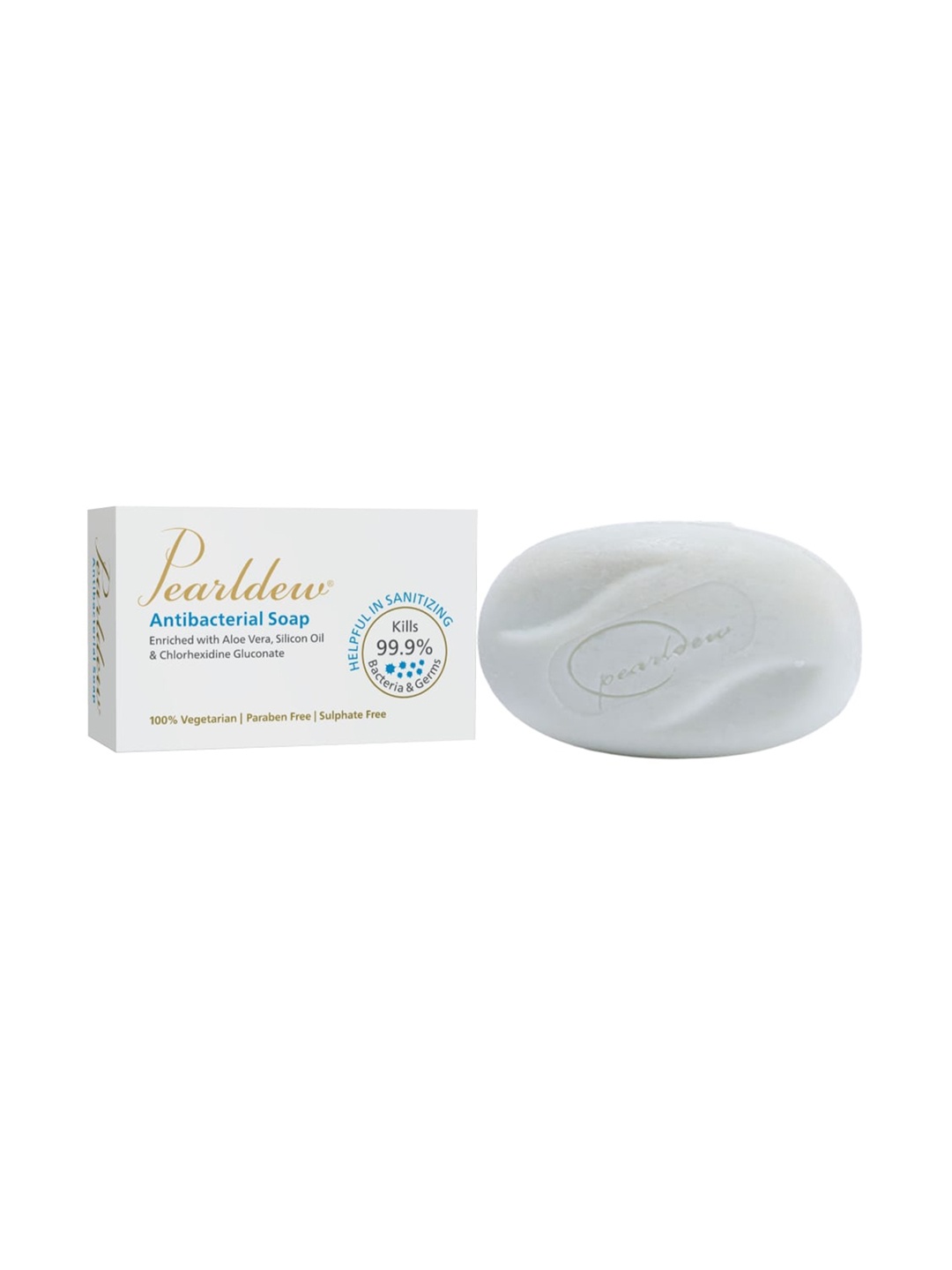 

Pearldew Antibacterial Sanitizing Soap 75gm, White