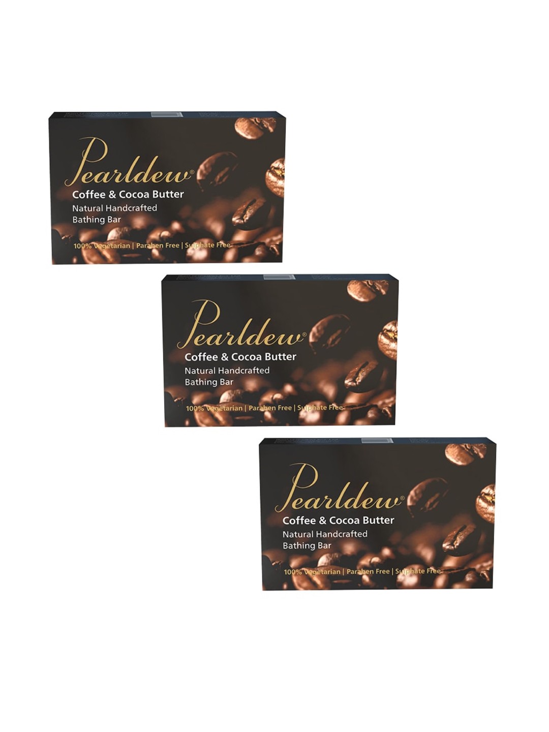 

Pearldew Set Of 3 Coffee & Cocoa Butter Bathing Bar 225gm, Na