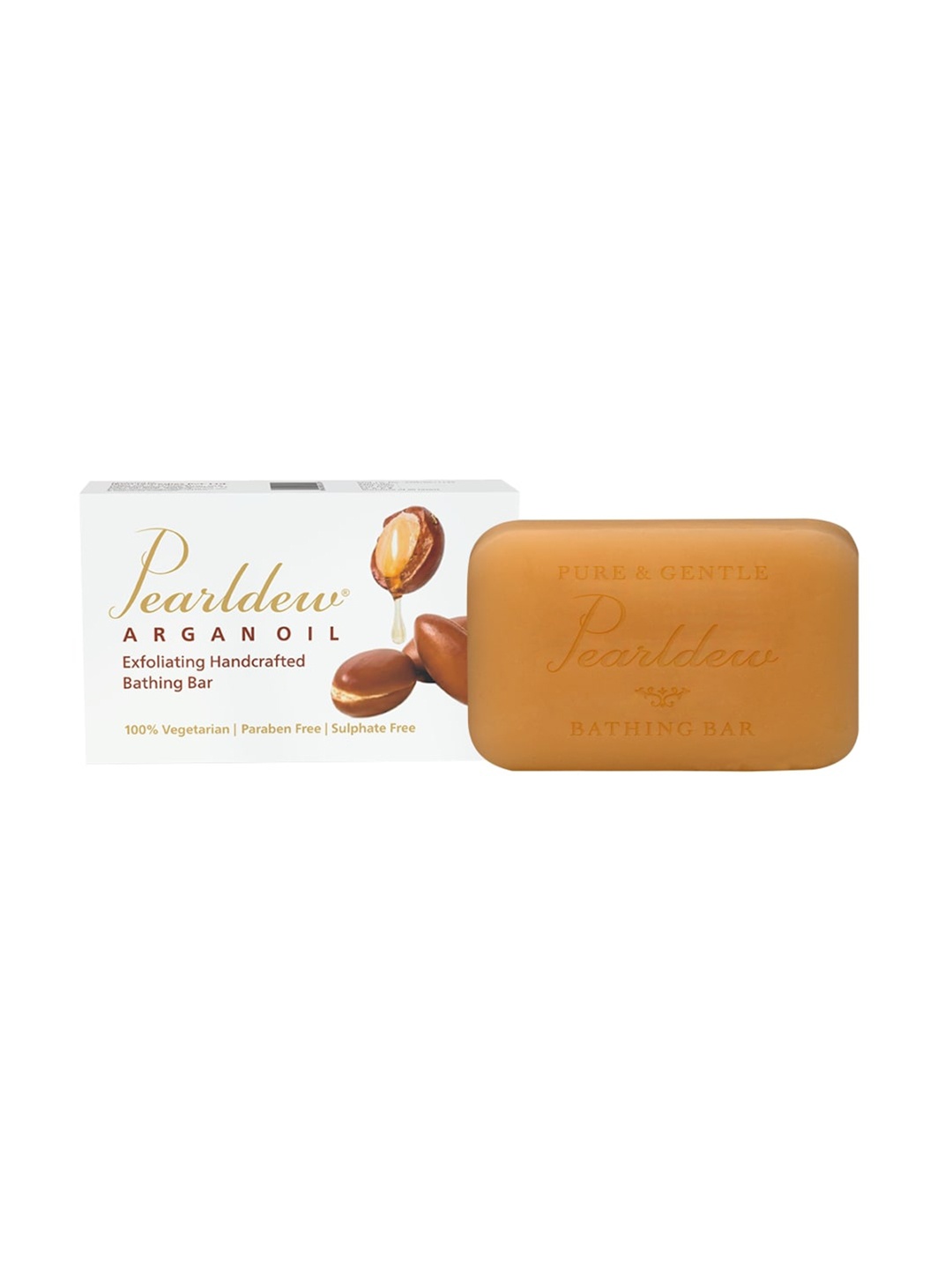 

Pearldew Argan Oil Exfoliating Bathing Bar 75 g, Transparent