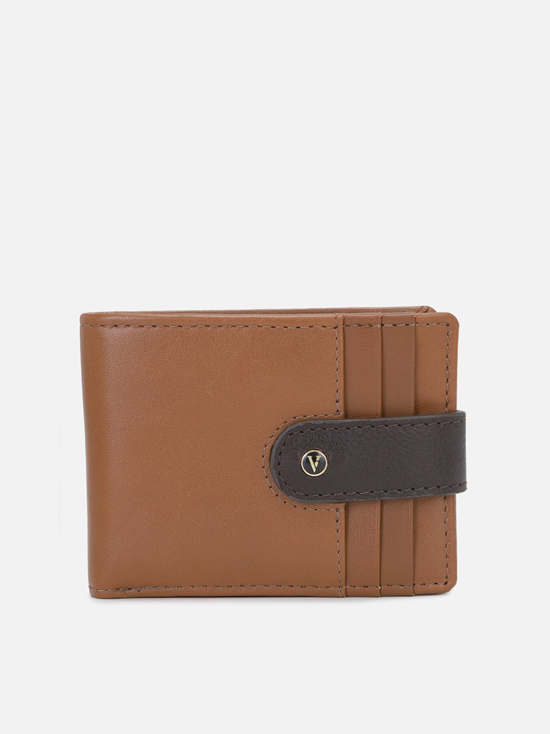

Van Heusen Men Brown Leather Two Fold Wallet