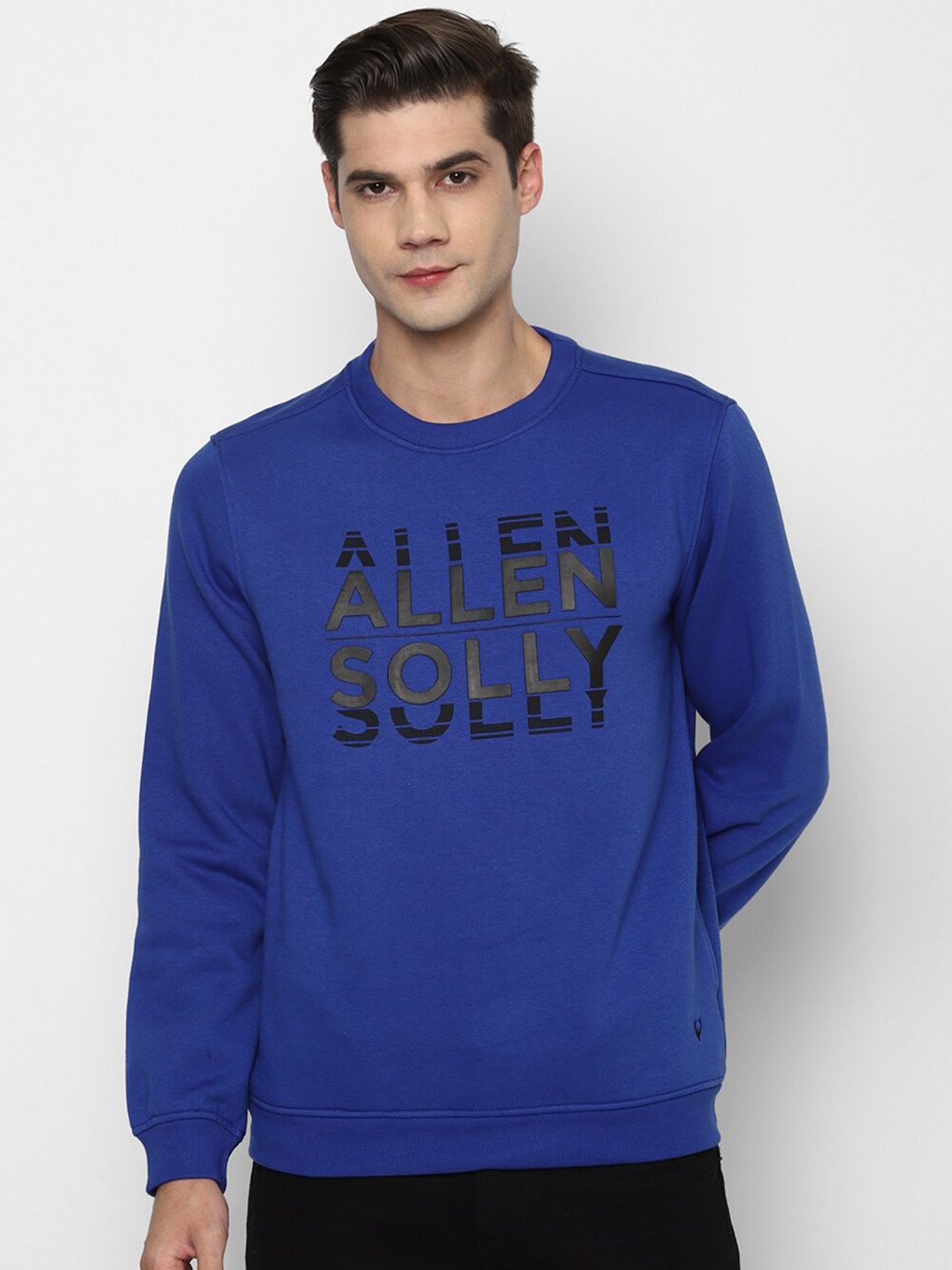 

Allen Solly Men Blue Printed Sweatshirt