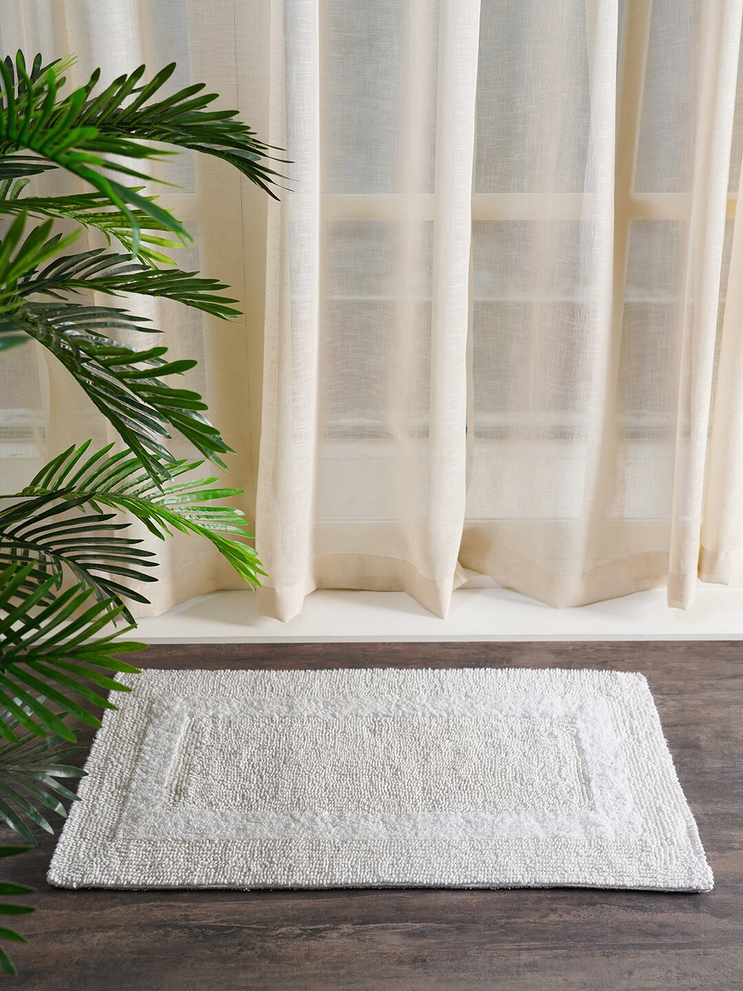 

Pure Home and Living Solid Grey Pure Cotton Reversible Bathmat
