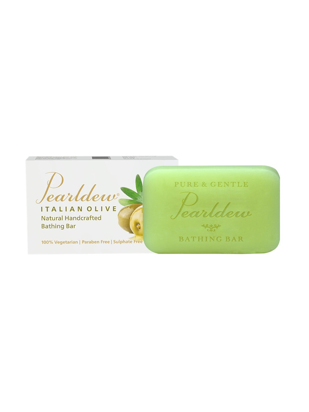 

Pearldew Italian Olive Bathing Bar 75 g, Green